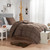 Cool Being Thick - Coma Inducer® Oversized Twin Comforter Set - Teak