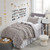 Wrinkle Rolls Chunky Bunny - Coma Inducer® Oversized Twin Comforter Set - Whiteout Gray