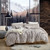 Wrinkle Rolls Chunky Bunny - Coma Inducer® Oversized King Comforter Set - Whiteout Gray
