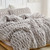 Wrinkle Rolls Chunky Bunny - Coma Inducer® Oversized Comforter Set - Whiteout Gray