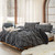 Peak of Cozy® - Coma Inducer® Oversized King Comforter - Black Gray