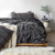 Peak of Cozy® - Coma Inducer® Oversized Comforter - Black Gray