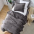 Touchy Feely - Coma Inducer® Oversized Twin Comforter Set - Dark Core Gray