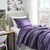 Satin Summer - Coma Inducer® Oversized Comforter Set - Purple Plumeria