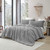 Chillin Panda - Coma Inducer® Oversized Comforter Set - Cavern Gray