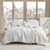 Coma-Tose - Coma Inducer® Comforter Set - White Onyx Taupe-Gray