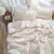 Wrinkle Rolls Chunky Bunny - Coma Inducer® Oversized King Comforter Set - Cream Sands