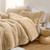 Woolly Mammoth - Coma Inducer® Oversized King Comforter Set - Cream Taupe