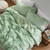 Mountain Moss - Coma Inducer® Oversized Queen Comforter Set - Frosted Green