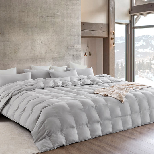 Snorze Cloud Comforter Set - Coma Inducer Oversized Bedding in Bronze Stone - Oversized Alaskan King