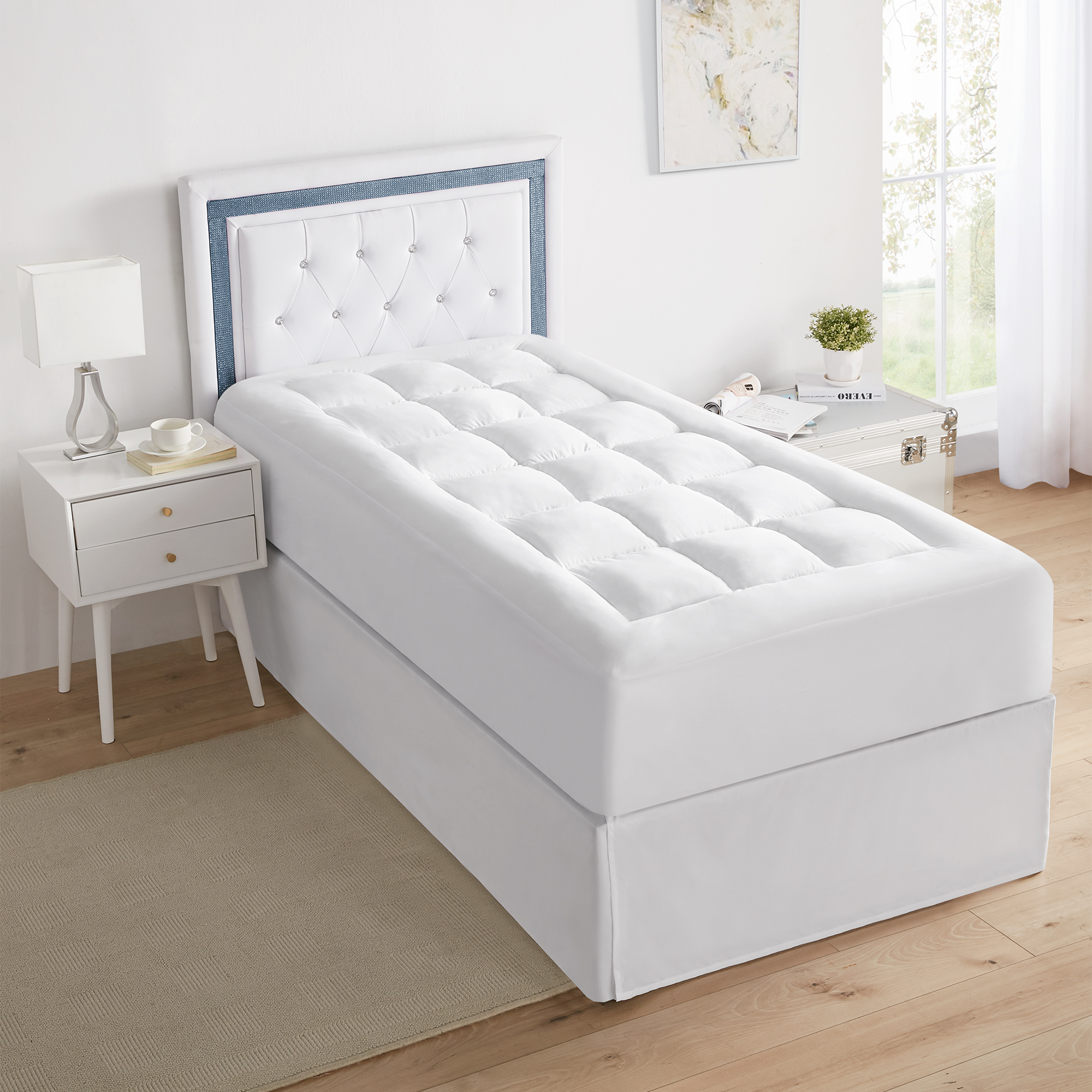 Thickest Full Size Mattress Pad with Cushioned Top