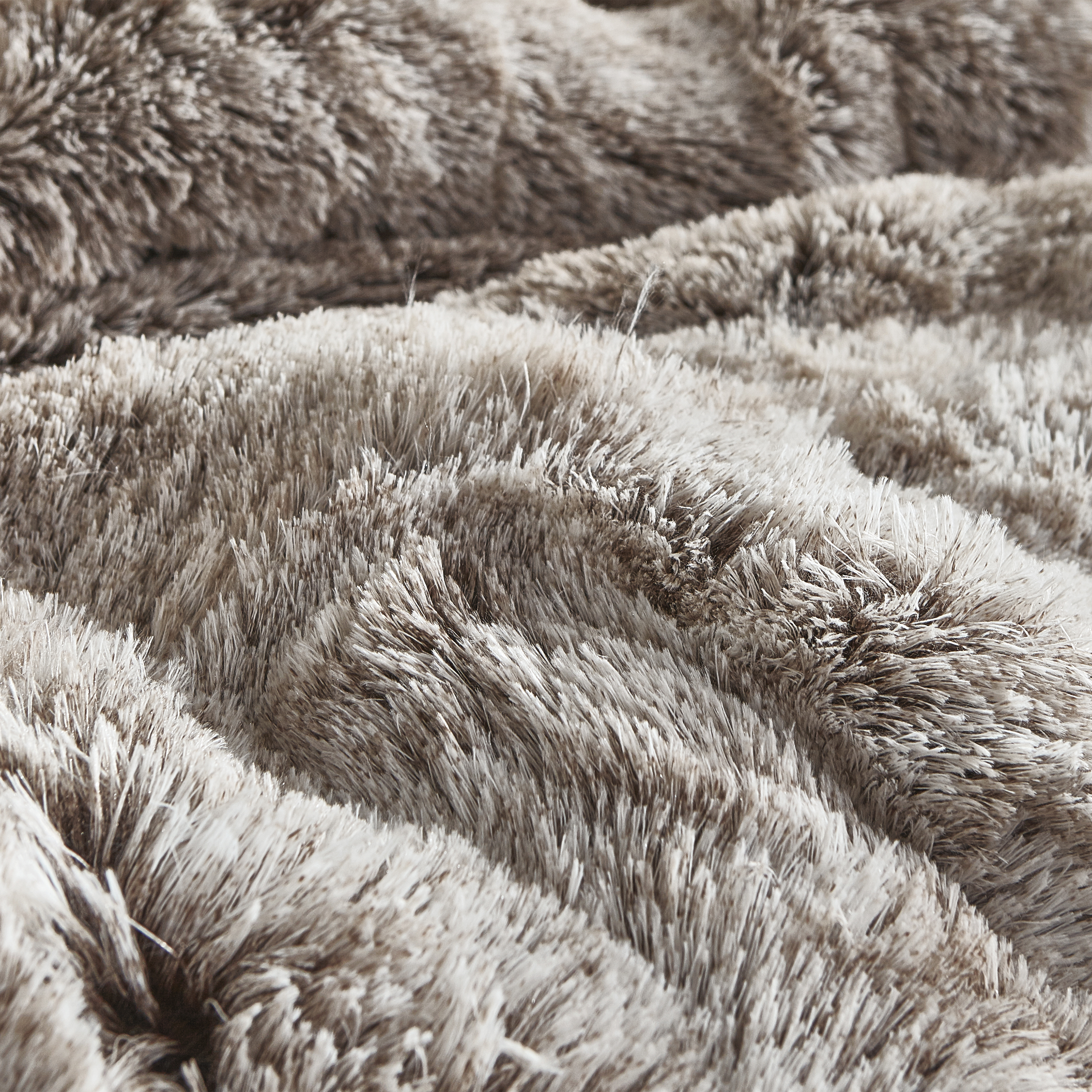Frosted Chocolate Brown and White King Extra Large Bedding Set with Matching King Size Pillow Sham 2 Pack