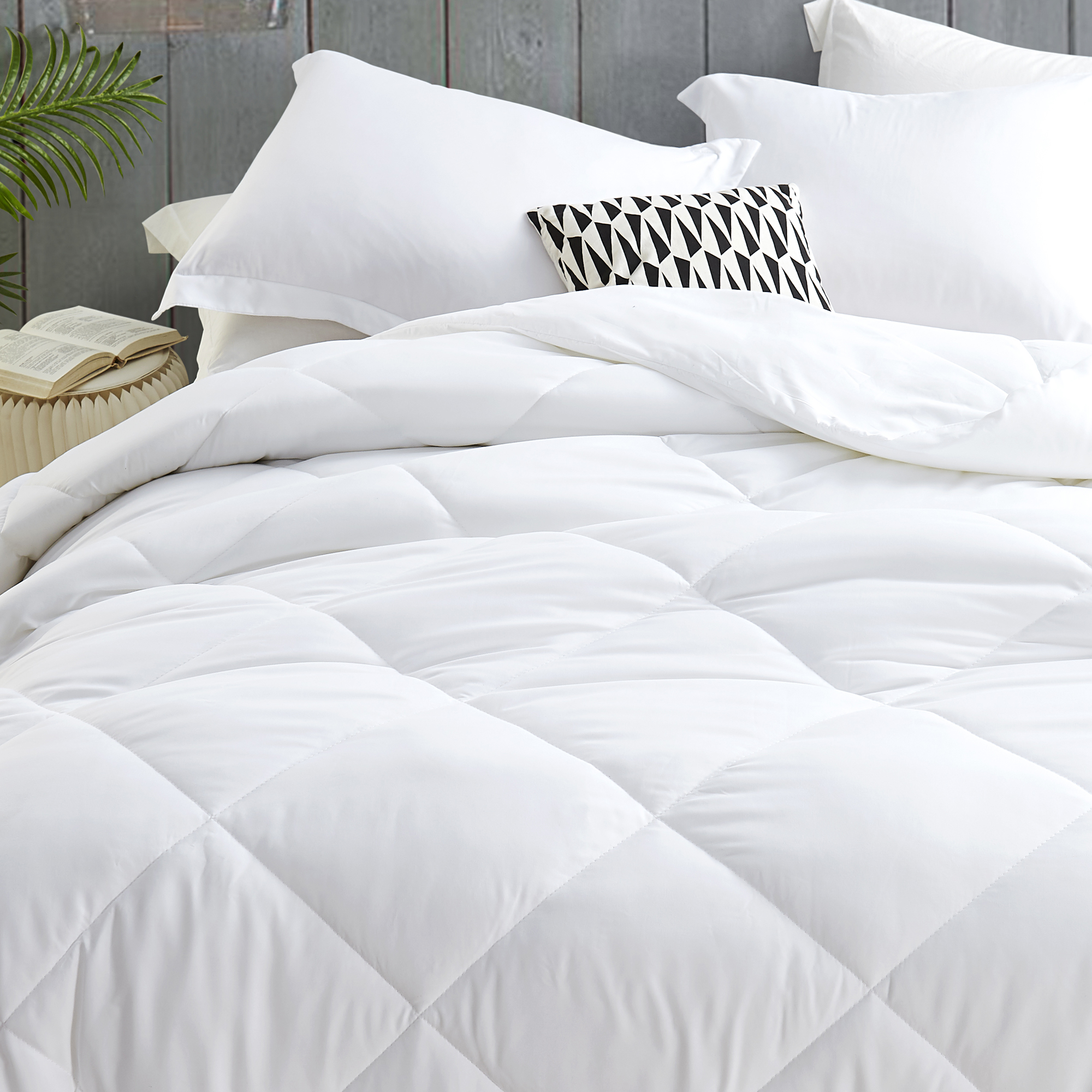 White King Size Comforter Insert Extra Large and Extra Wide King 112" x 98" Bedding Essential