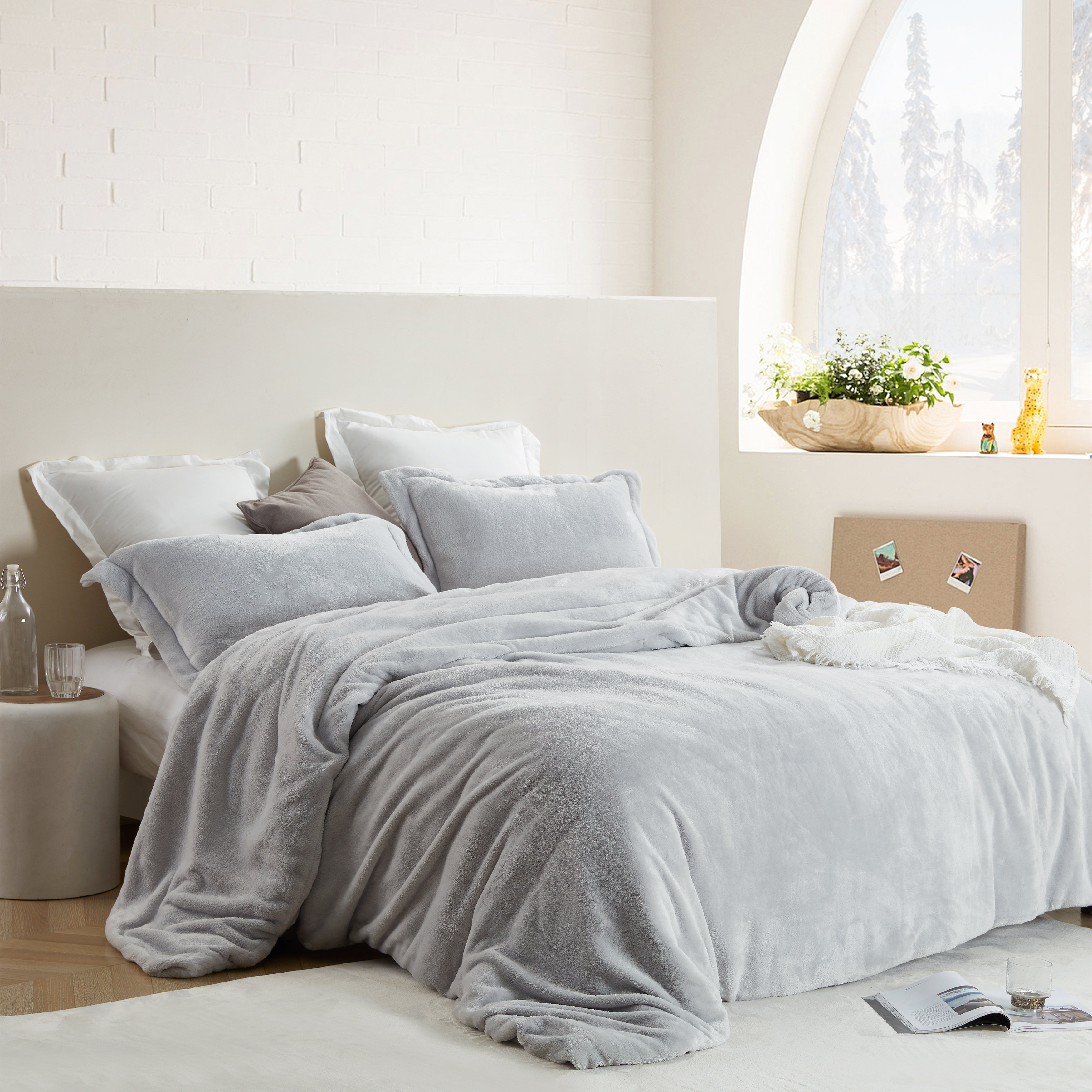 Chommie Weighted Coma Inducer® Queen Comforter - Me Sooo Comfy - Glacier Gray