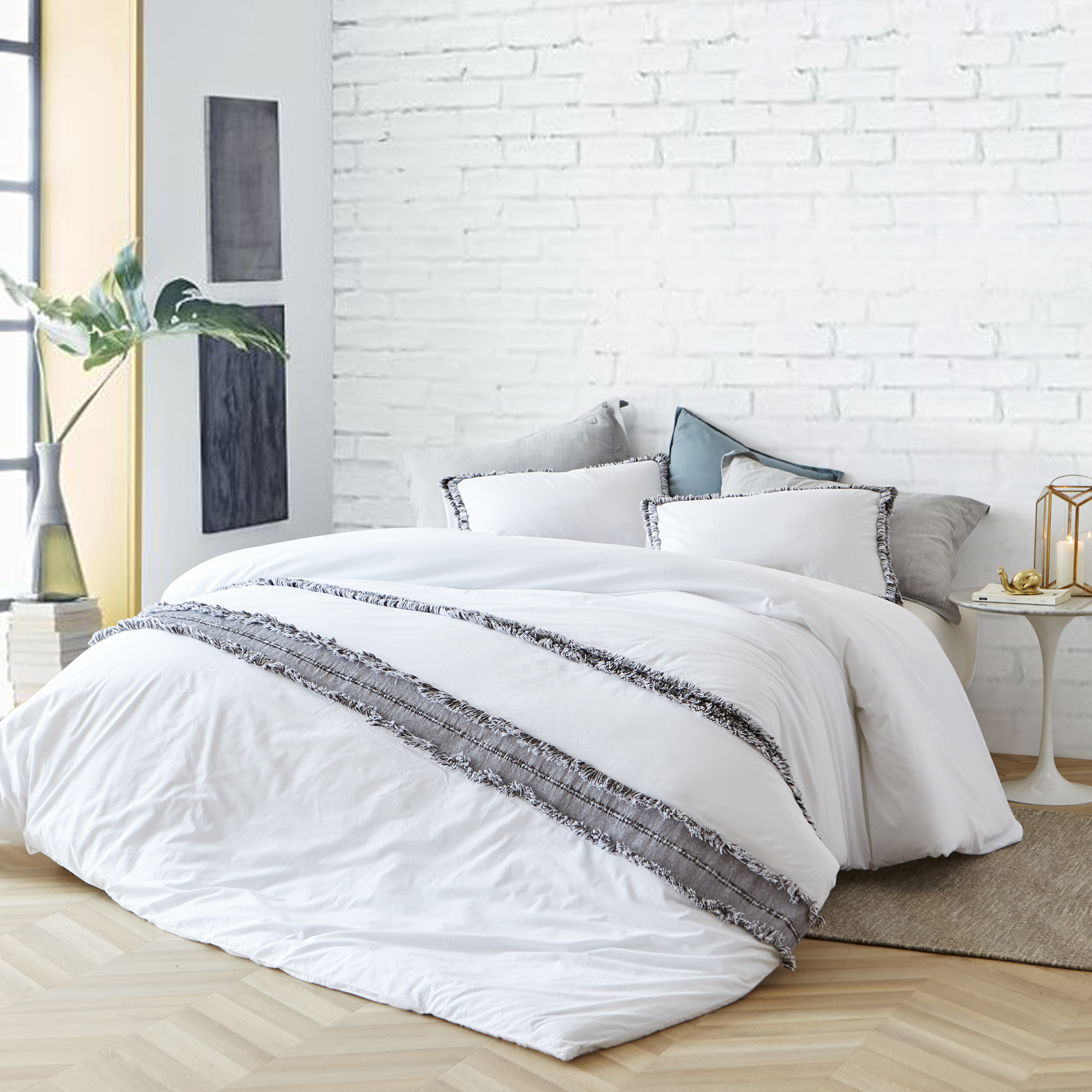 Trendy Textured Comforter Cover Made with High Quality 100% Cotton Bedding Materials Ultra Soft Bedding Essentials