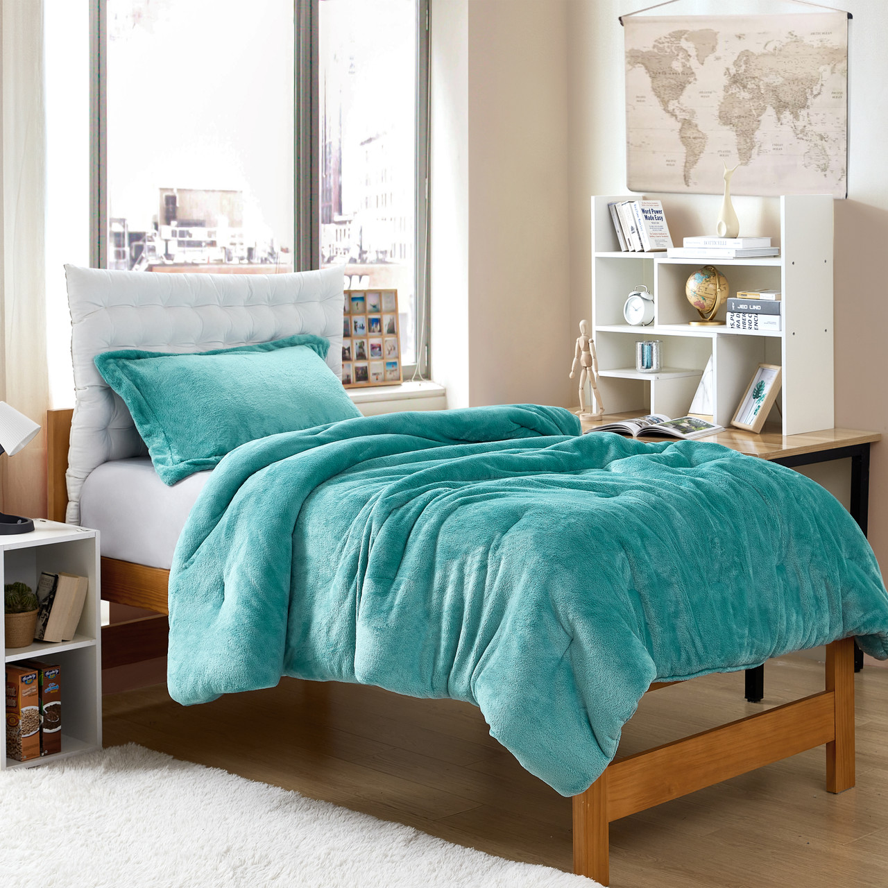 Coma Inducer® Oversized Twin Comforter - Me Sooo Comfy - Dusty Turquoise