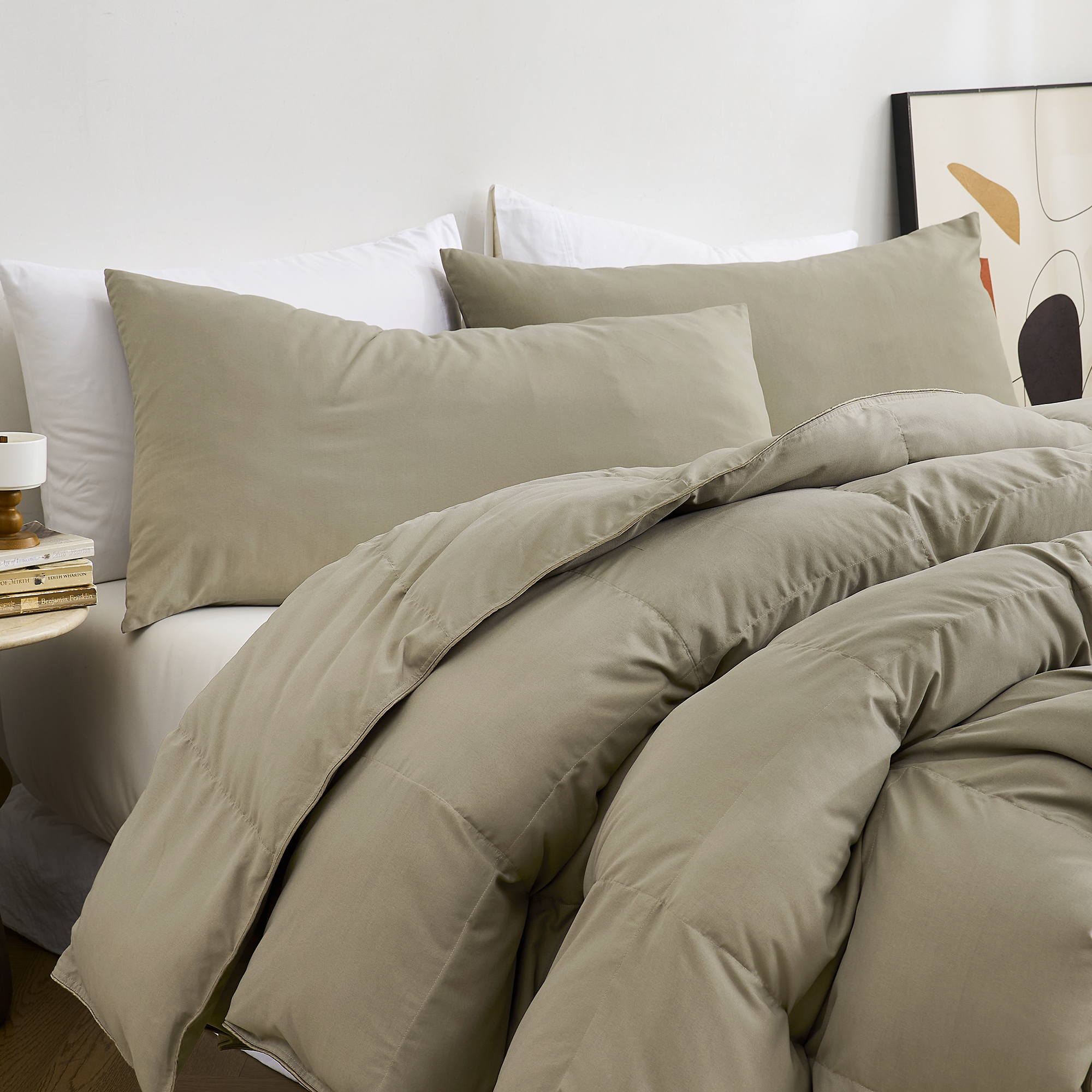 Snorze® Cloud Comforter - Coma Inducer® - Oversized King in Bronze Stone