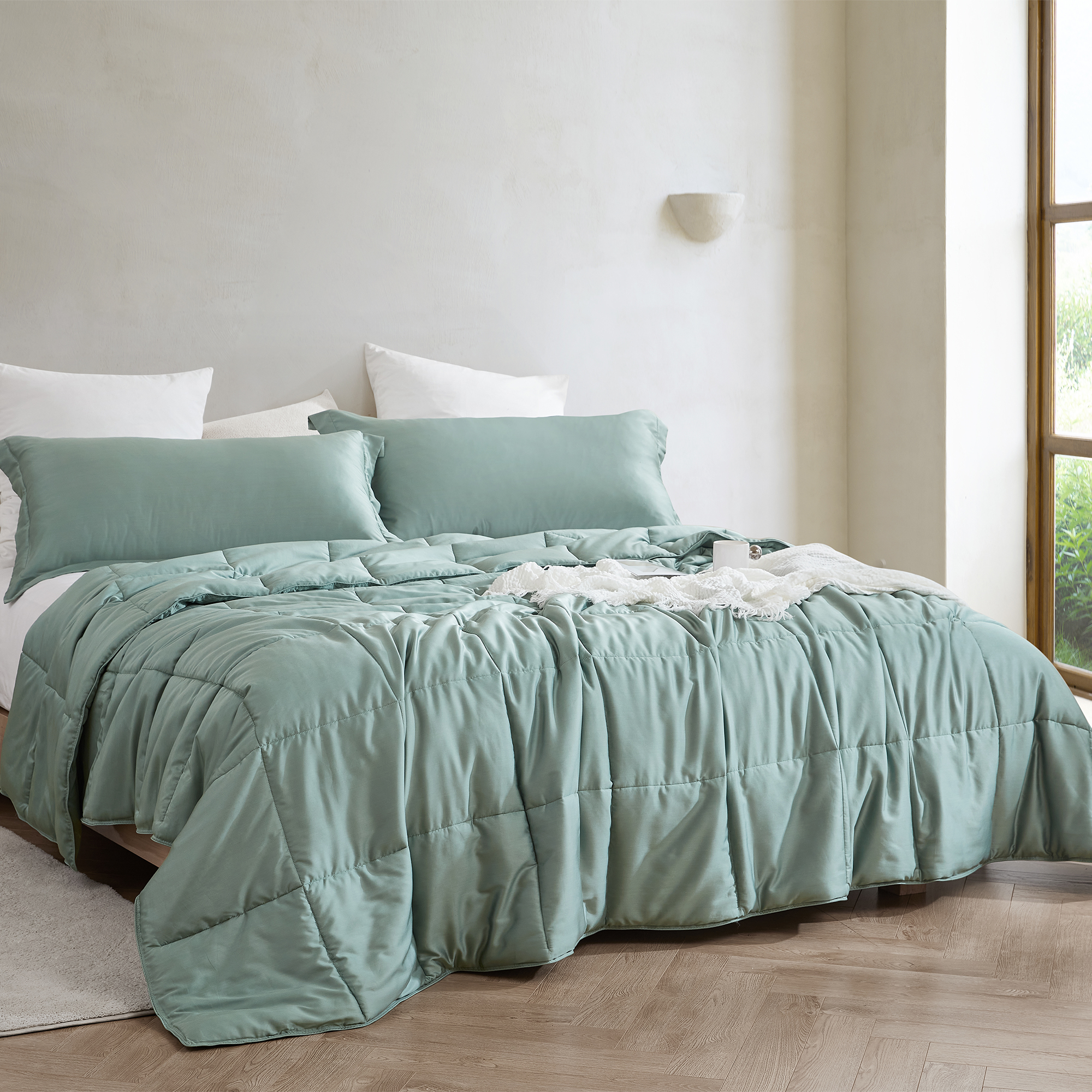 Cool as a Cucumber - Coma Inducer® Oversized King Cooling Comforter - Iceberg Green