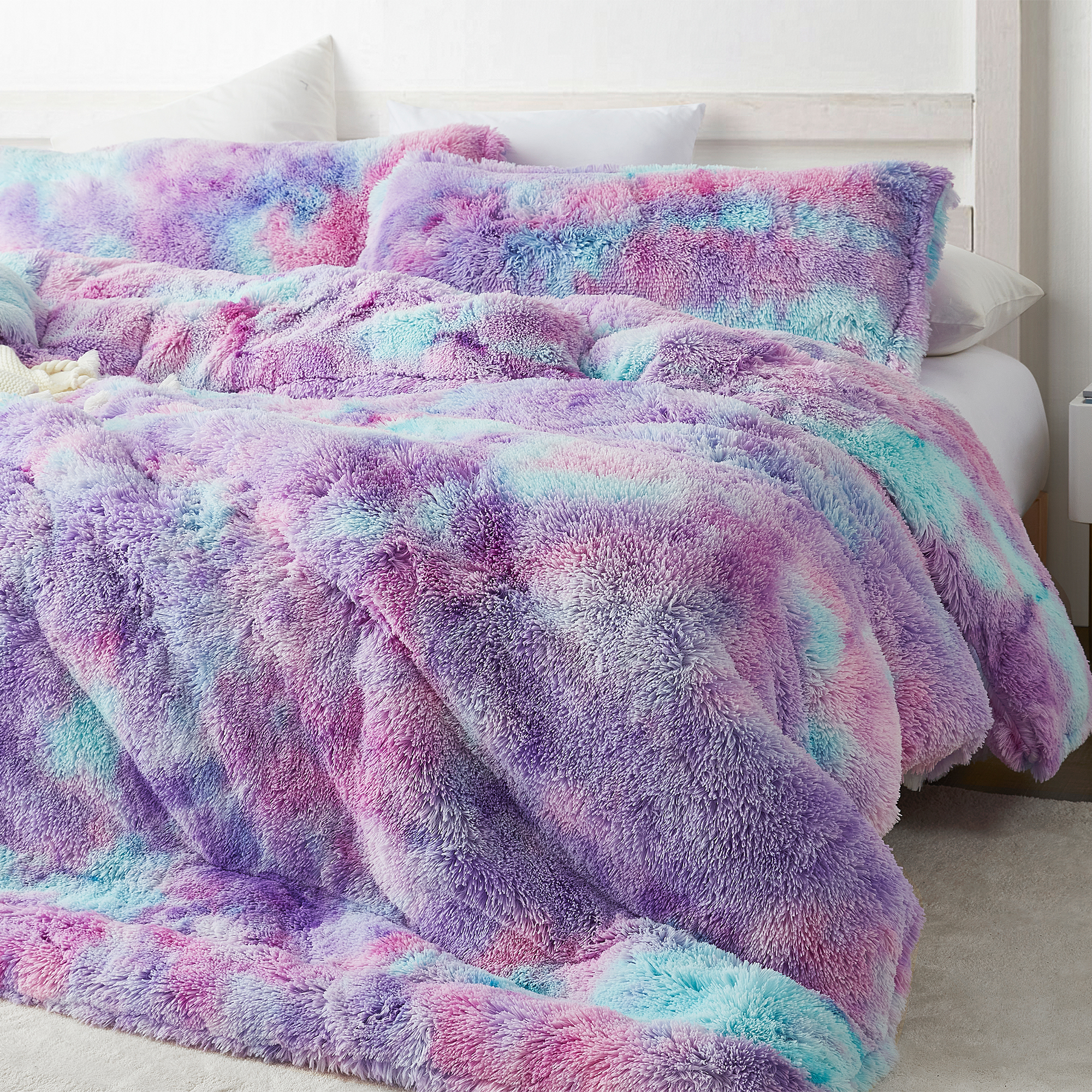 Unicorn Dreamz - Coma Inducer® Oversized Twin Comforter - Starburst Rainbow