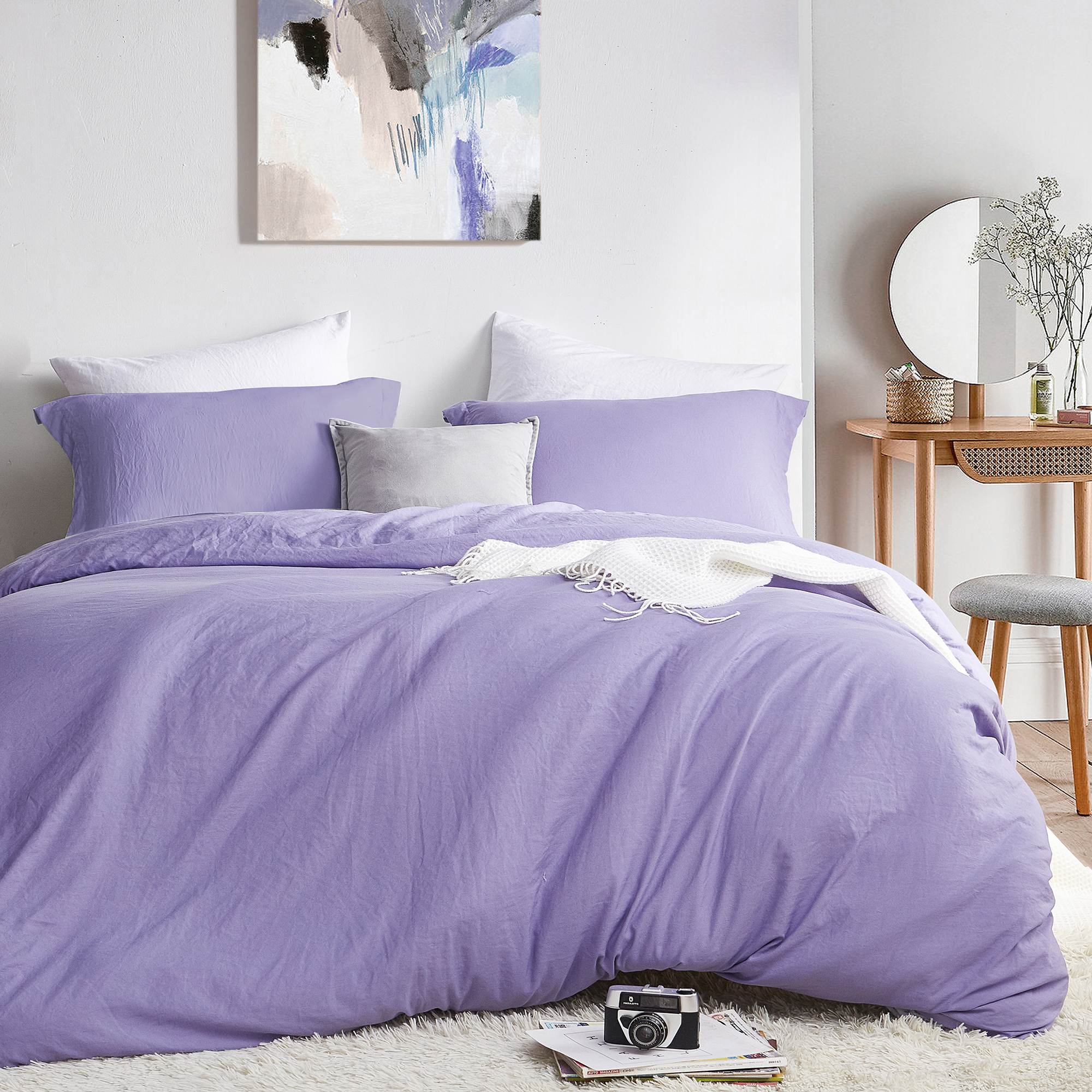 Natural Loft® Queen Comforter - Daybreak Purple