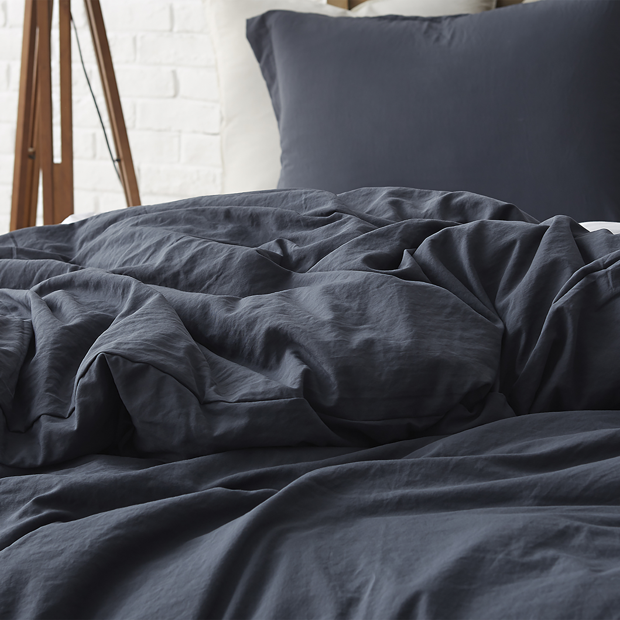 Natural Loft® Queen Comforter - Faded Black