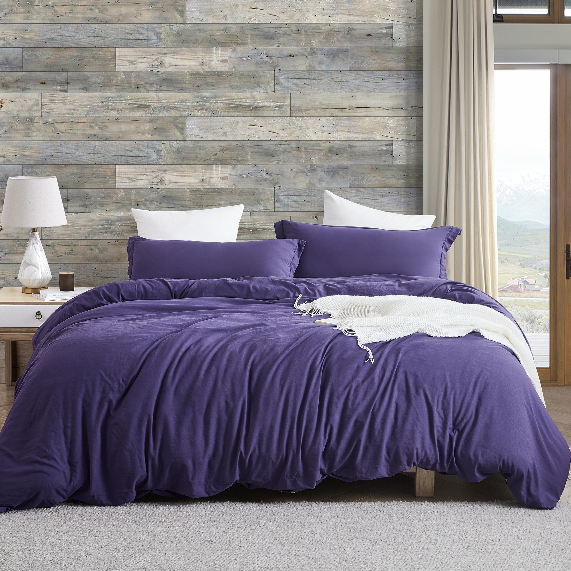 Natural Loft® Queen Comforter - Purple Reign