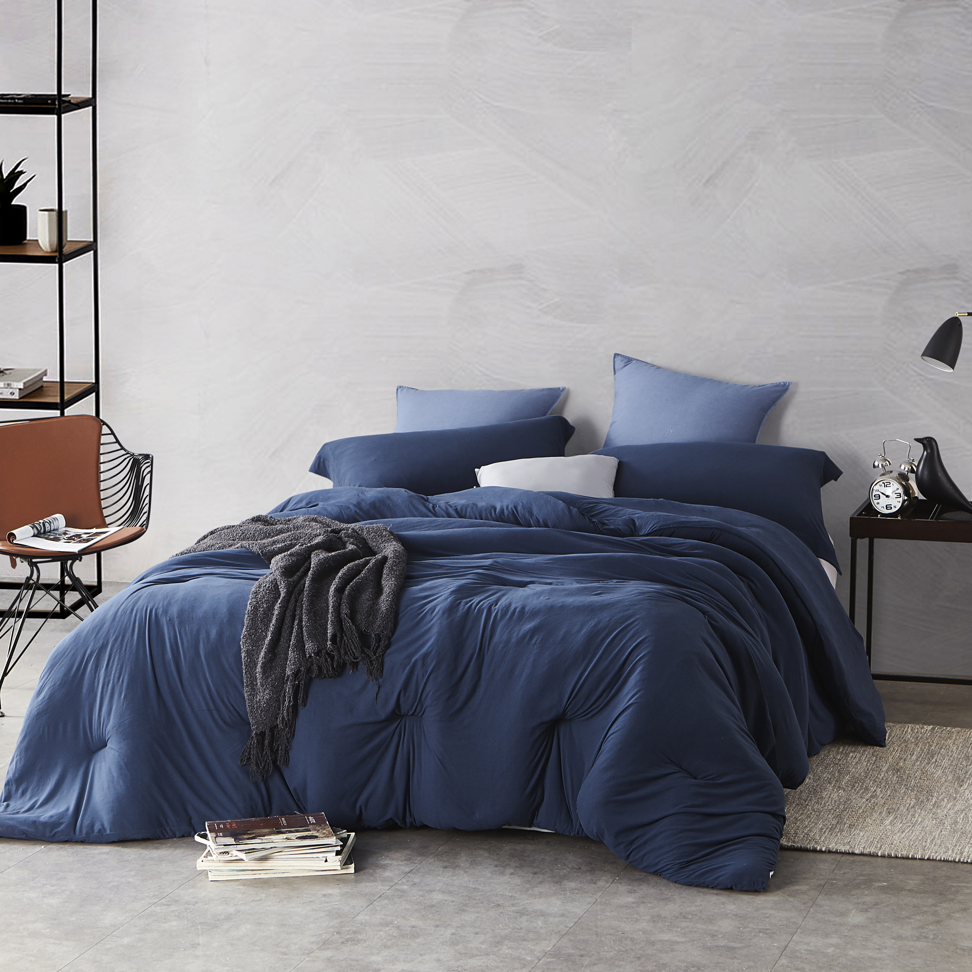Bare Bottom® Comforter - Oversized Bedding - Nightfall Navy