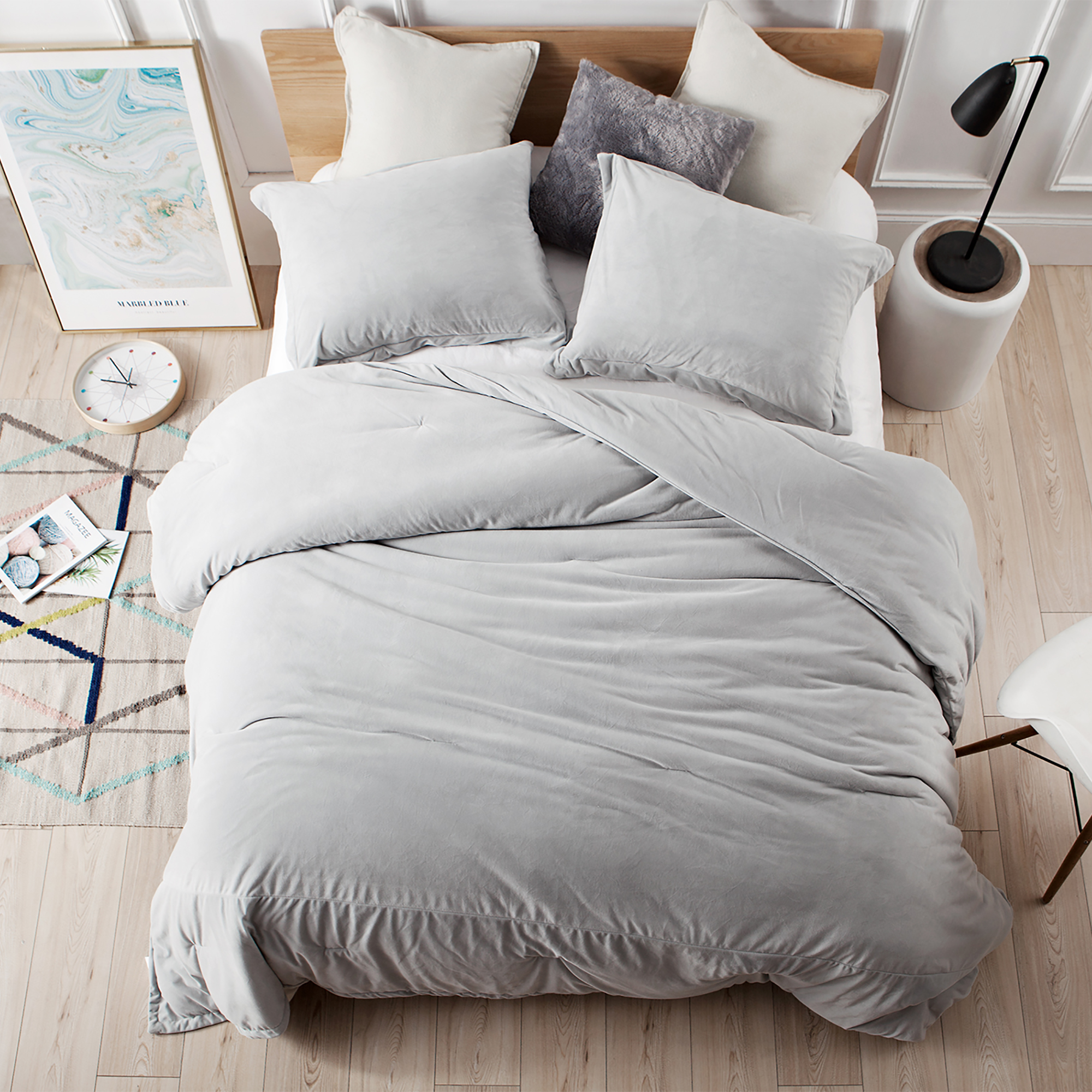Coma Inducer® Oversized Comforter - Baby Bird - Glacier Gray