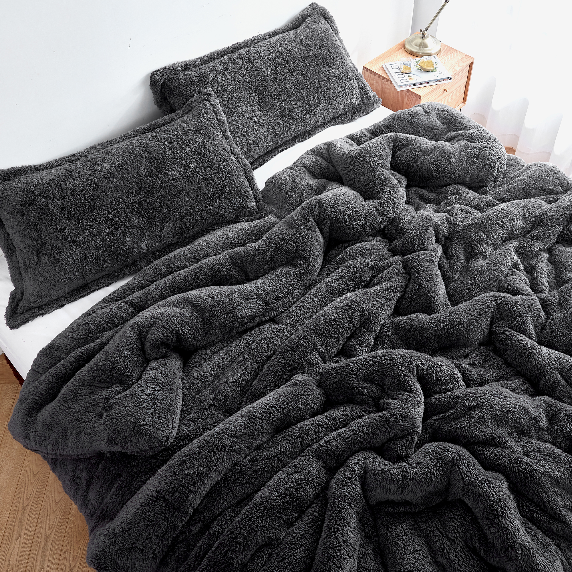 Coma Inducer® Queen Comforter  - Charcoal - Oversized Queen XL Bedding