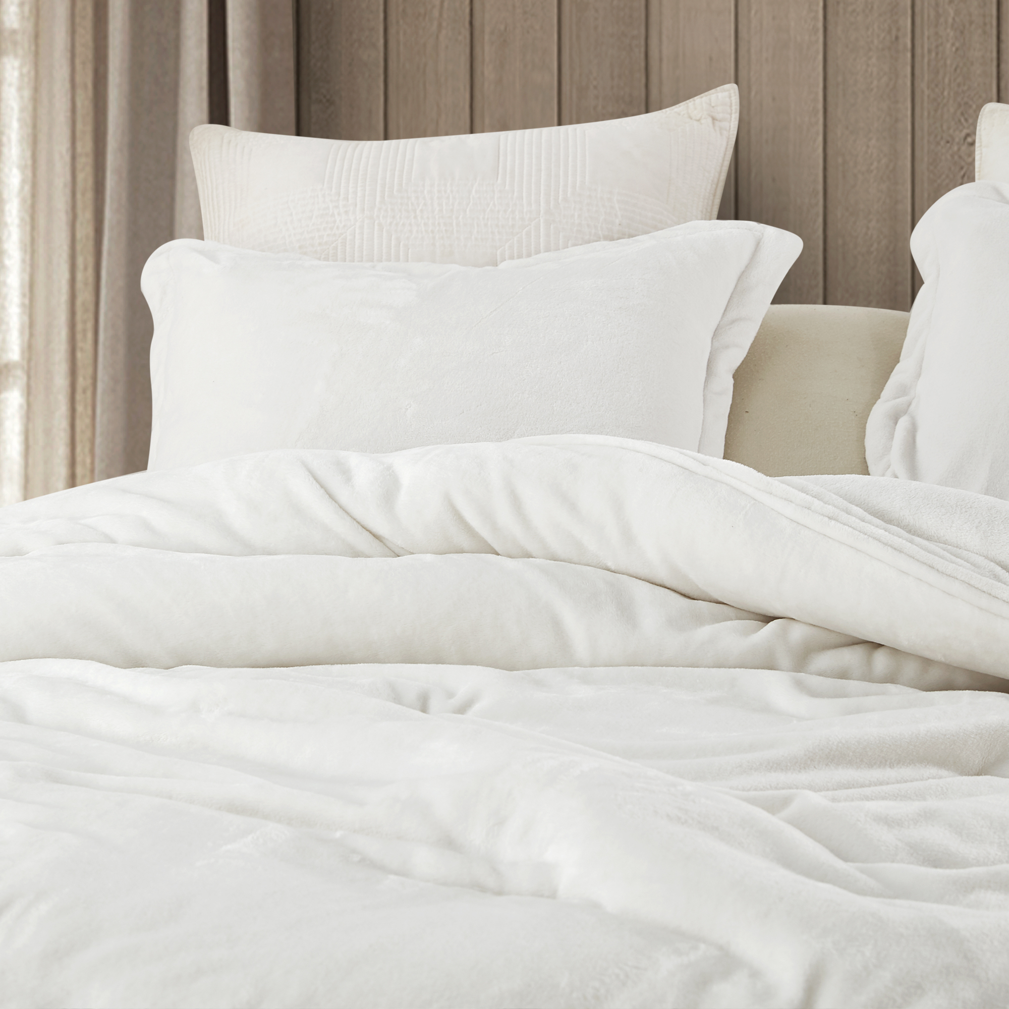 Coma Inducer® Oversized Queen Comforter - Wait Oh What - Farmhouse White