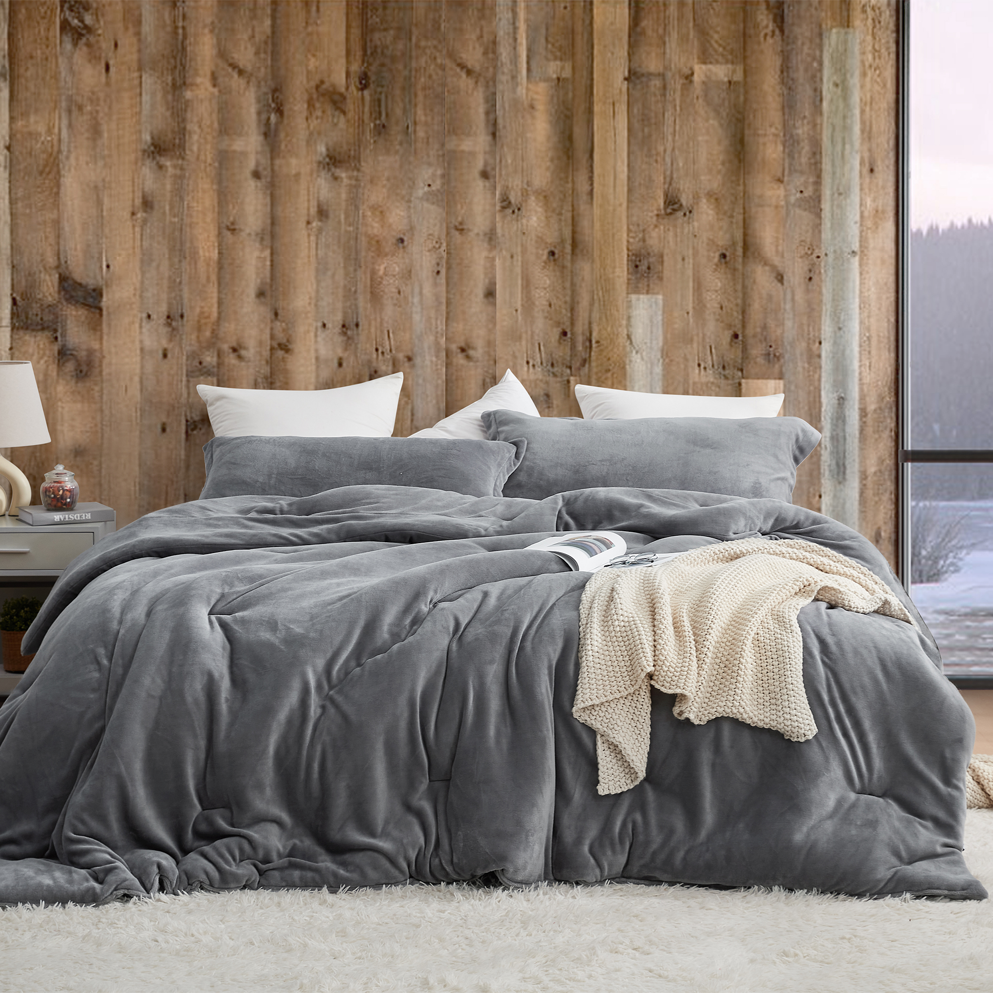 Git Cozy - Coma Inducer® Oversized King Comforter - Darkest Gray
