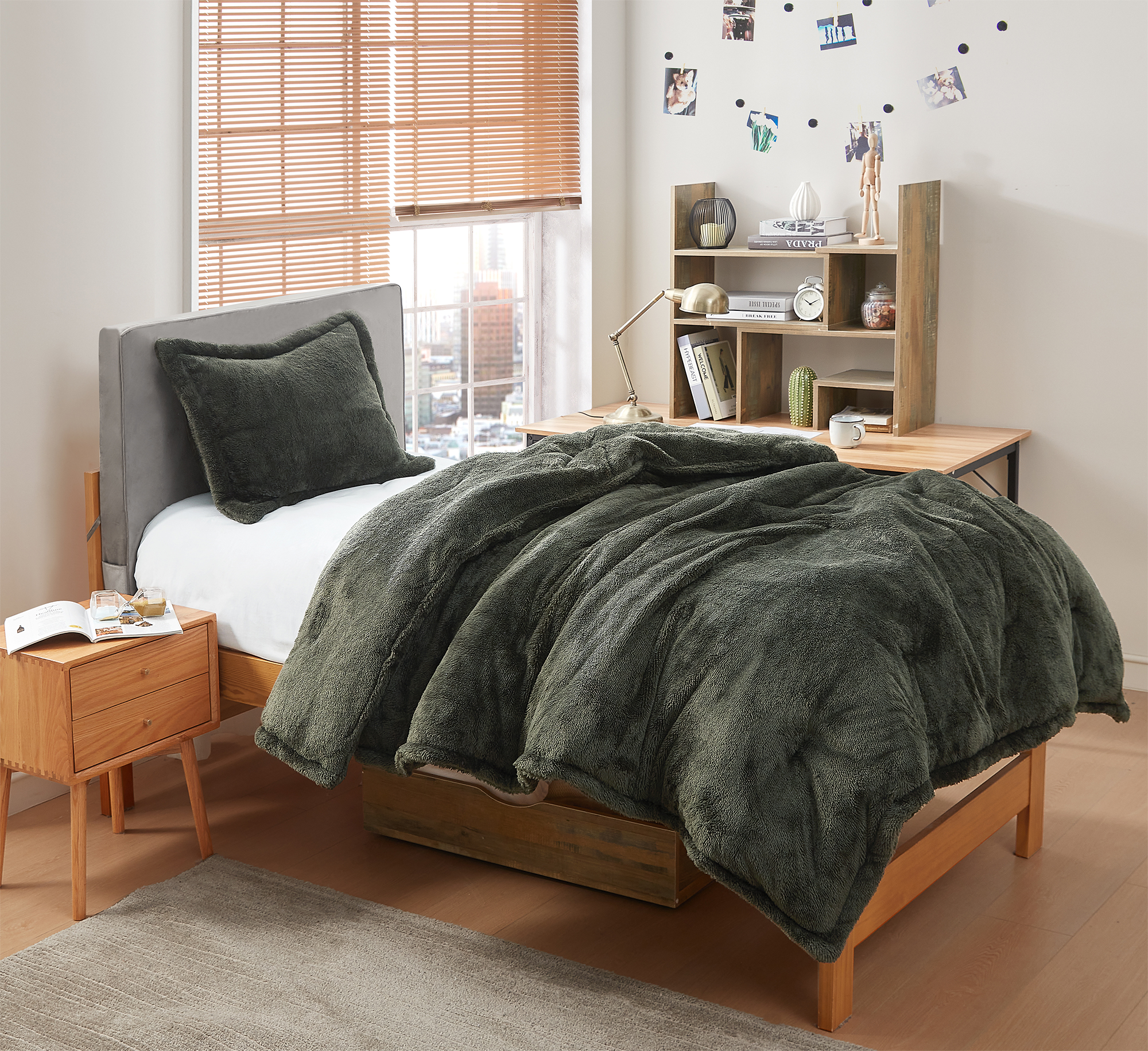 Extra Long and Extra Wide Twin Comforter Made with Cozy Plush Bedding Materials