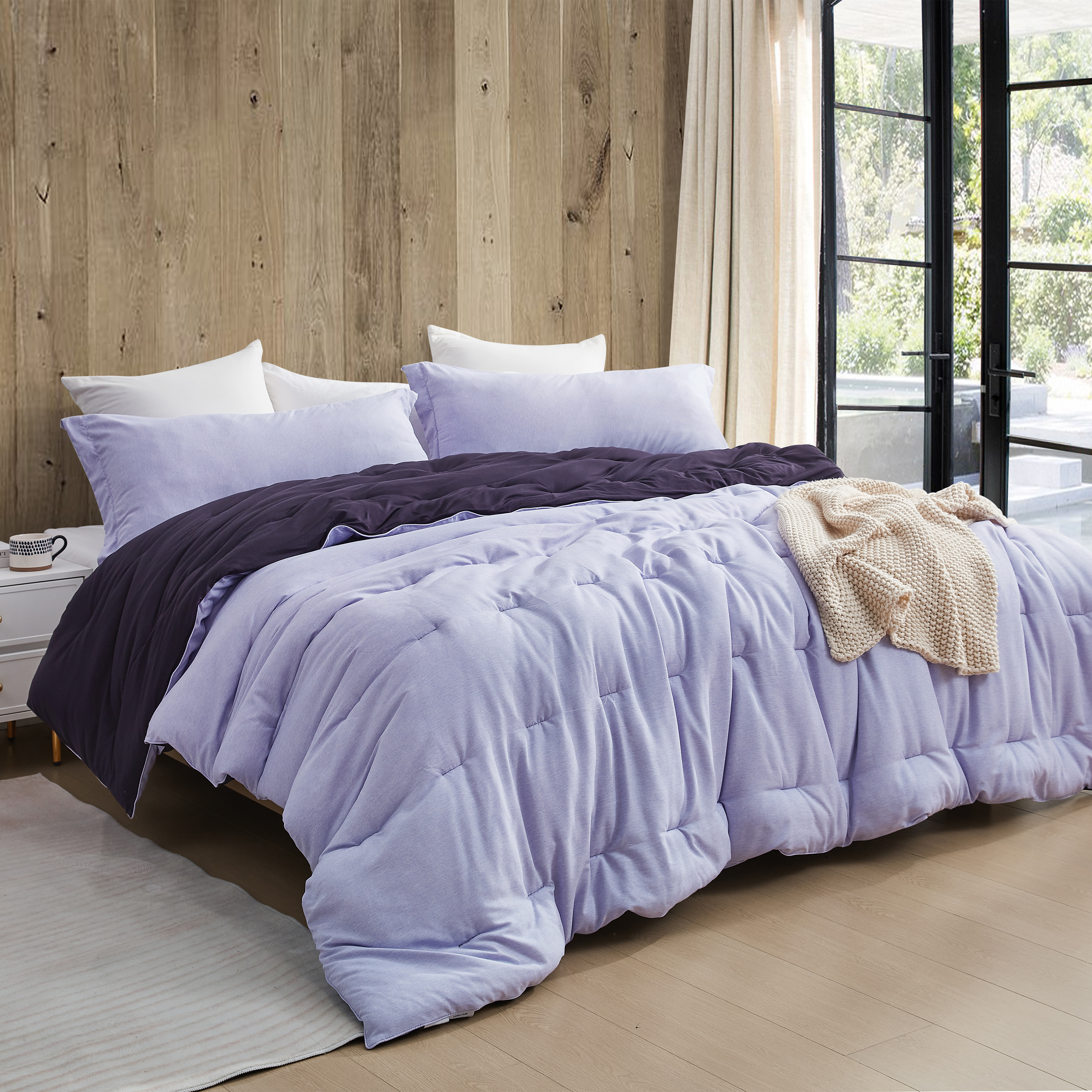 Yoga Pants - Coma Inducer® Oversized Queen Cooling Comforter - Sweet Lavender x Midnight Purple