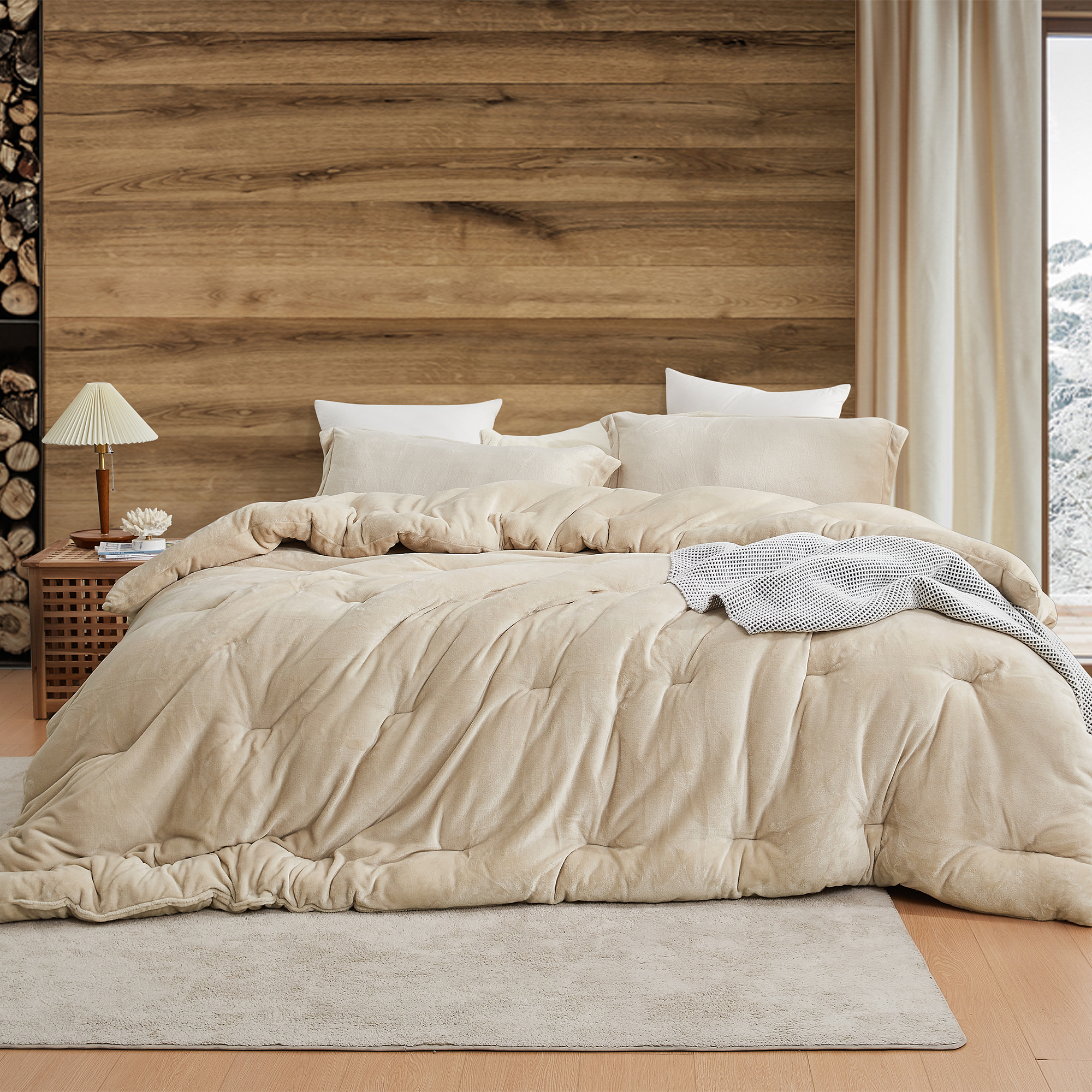 Thicker Than Thick - Coma Inducer® Queen Comforter - Standard Plush Filling - Birch