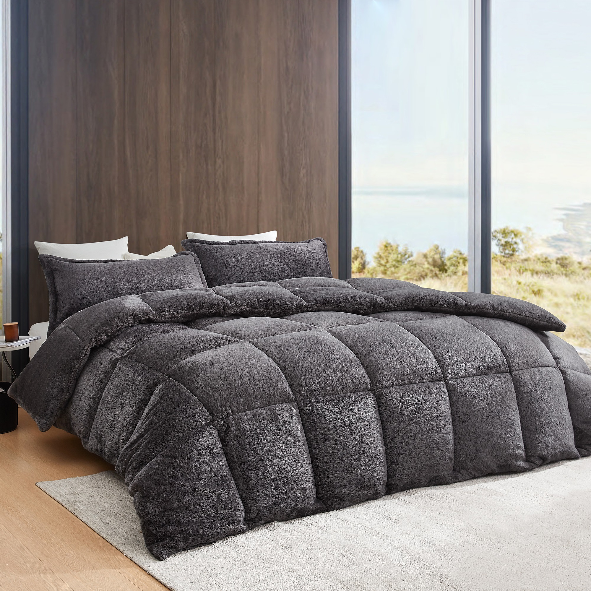 Me Comforter ATE Your Comforter - Coma Inducer® Oversized Queen Comforter - Charcoal Steel