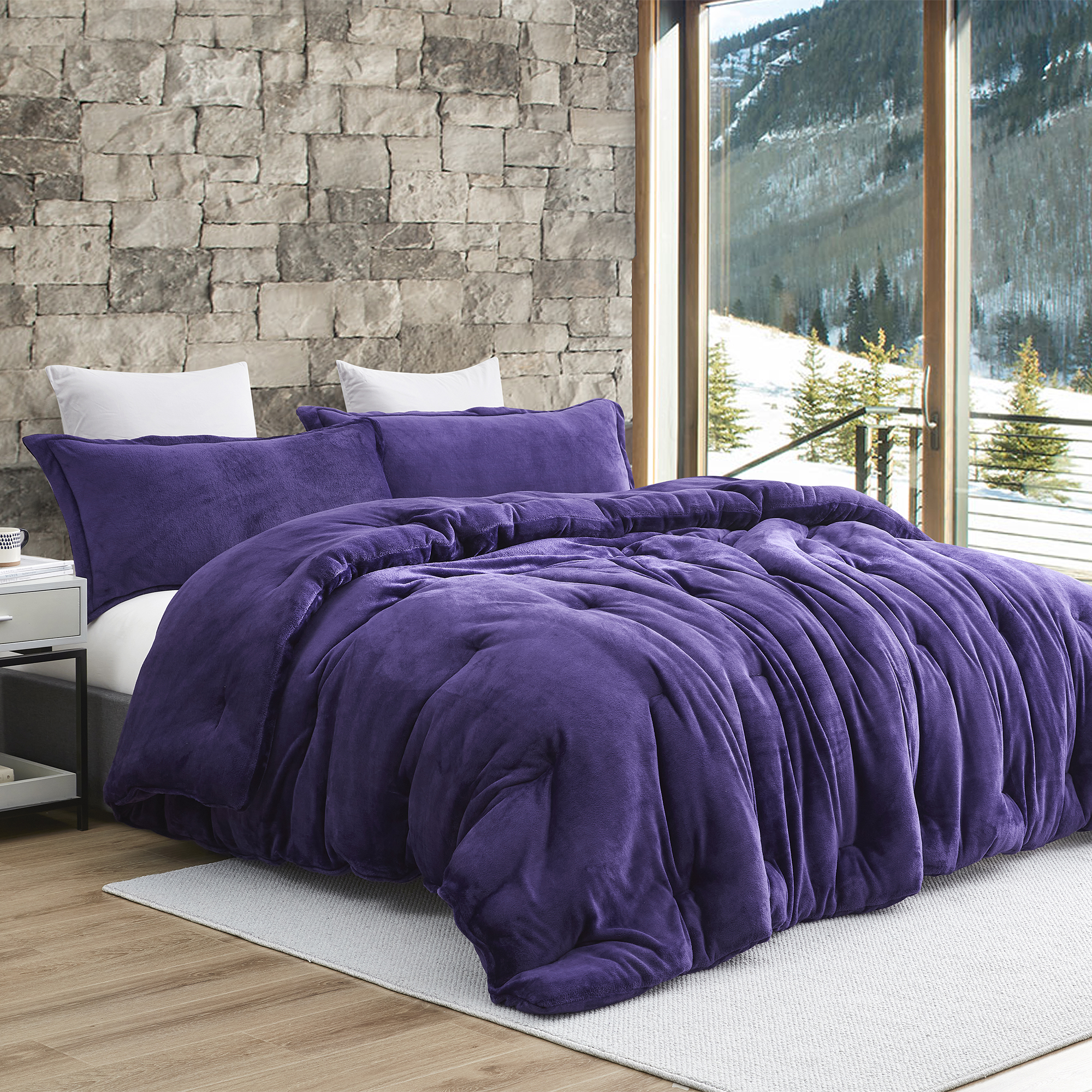 Thicker Than Thick - Coma Inducer® King Comforter - Standard Plush Filling - Parachute Purple