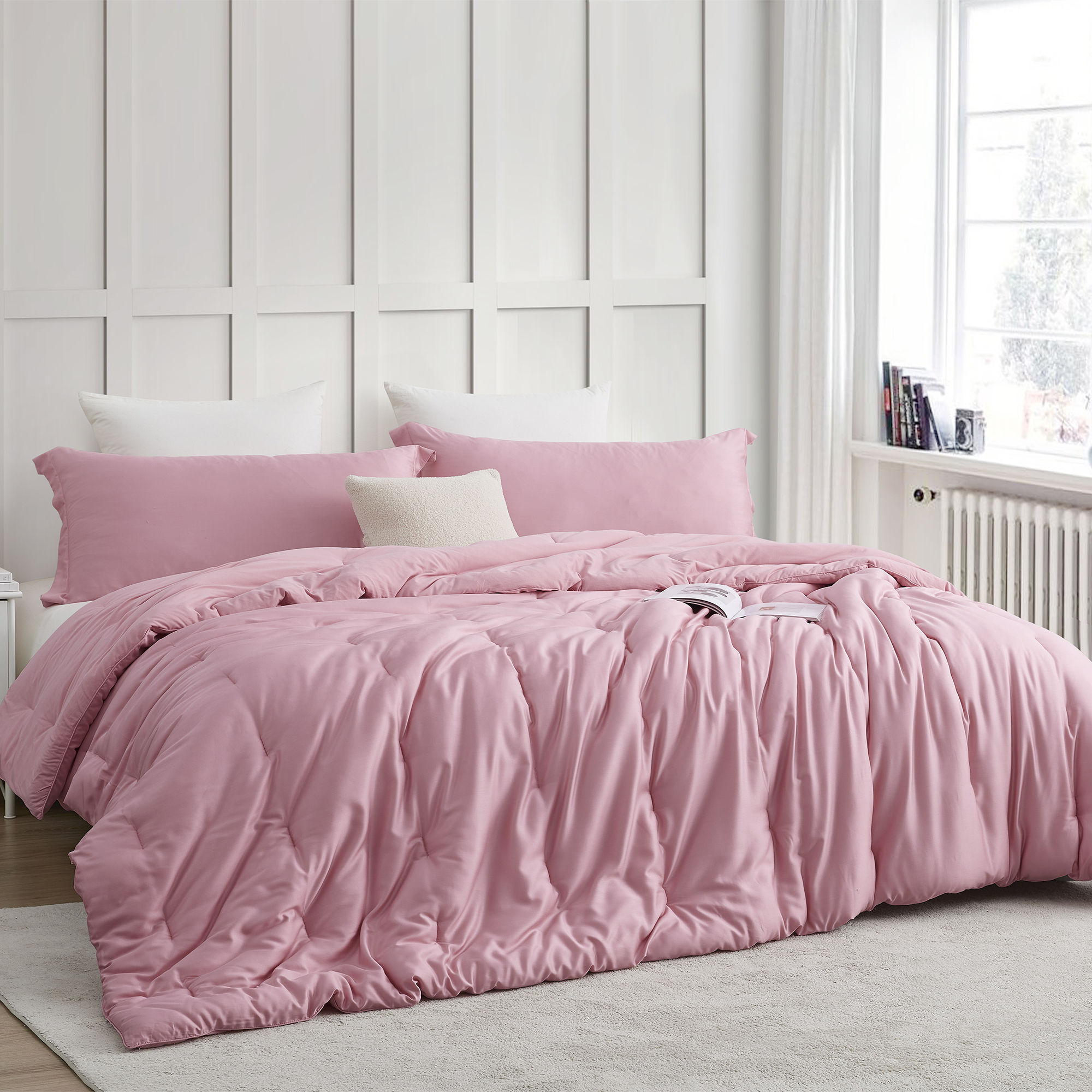 Bamboo Butter - Coma Inducer® Oversized Cooling Comforter - Candy Pink