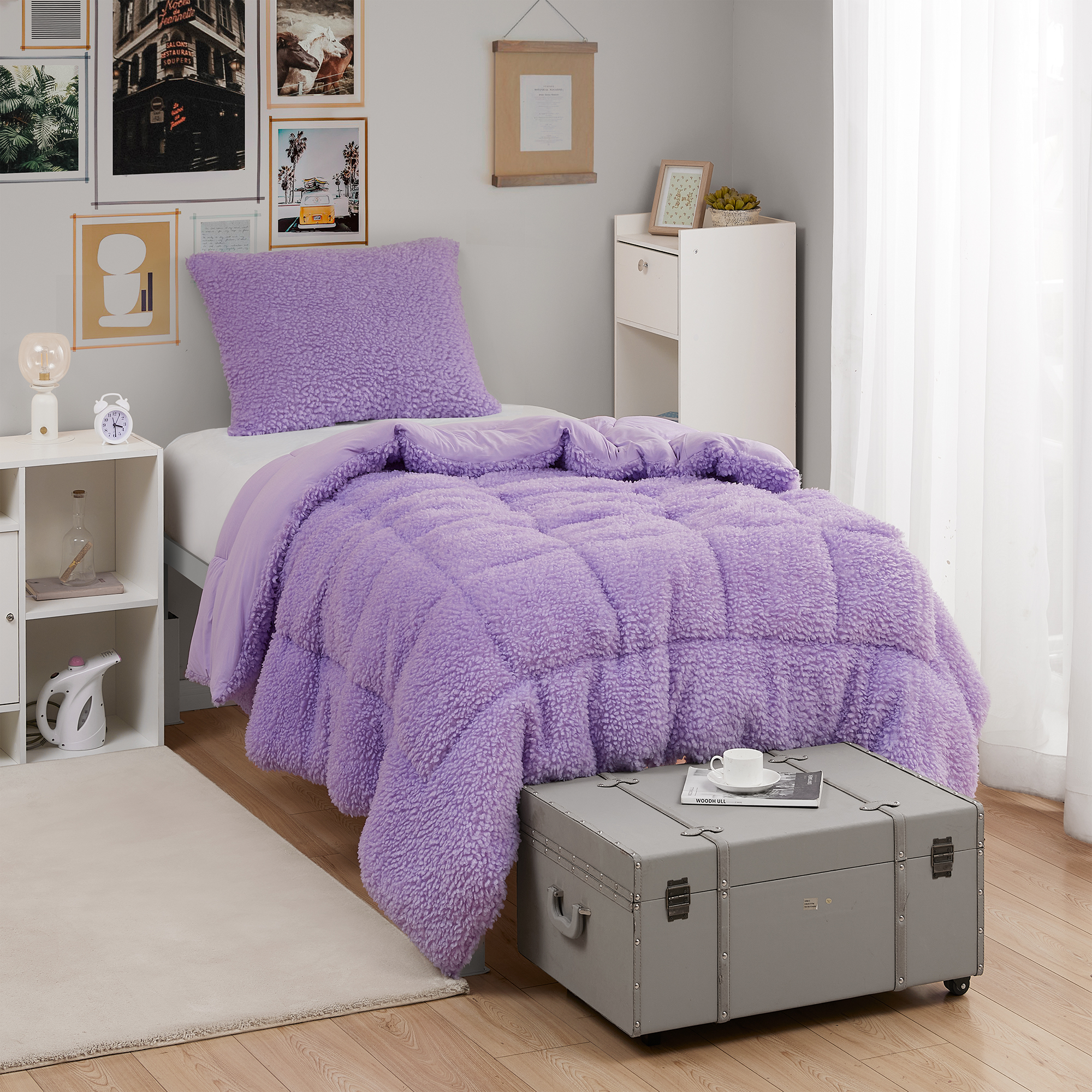 Cotton Candy - Coma Inducer® Twin XL Comforter - Grape Purple
