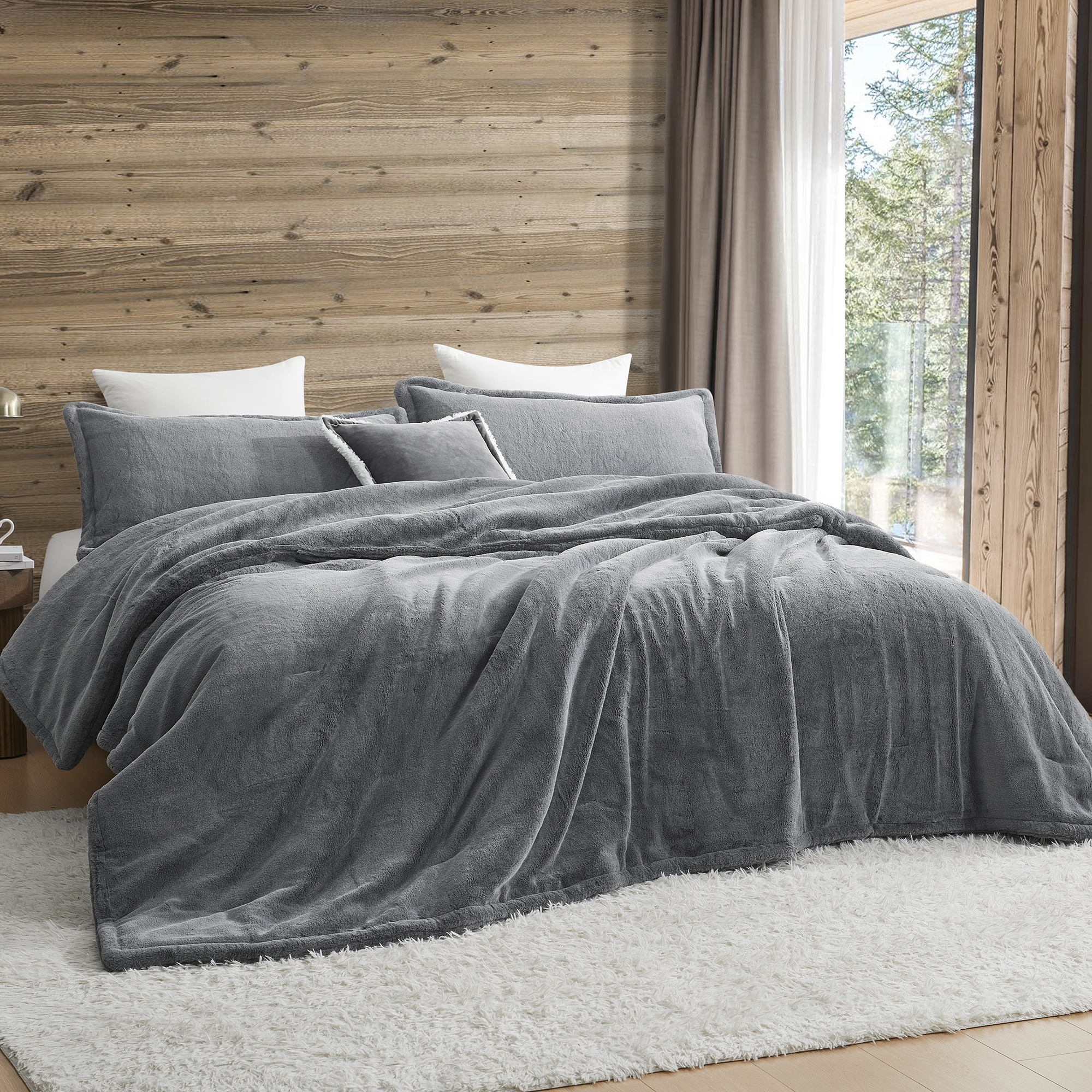 Frost Bite - Coma Inducer® Oversized Queen Comforter - Numbing Gray