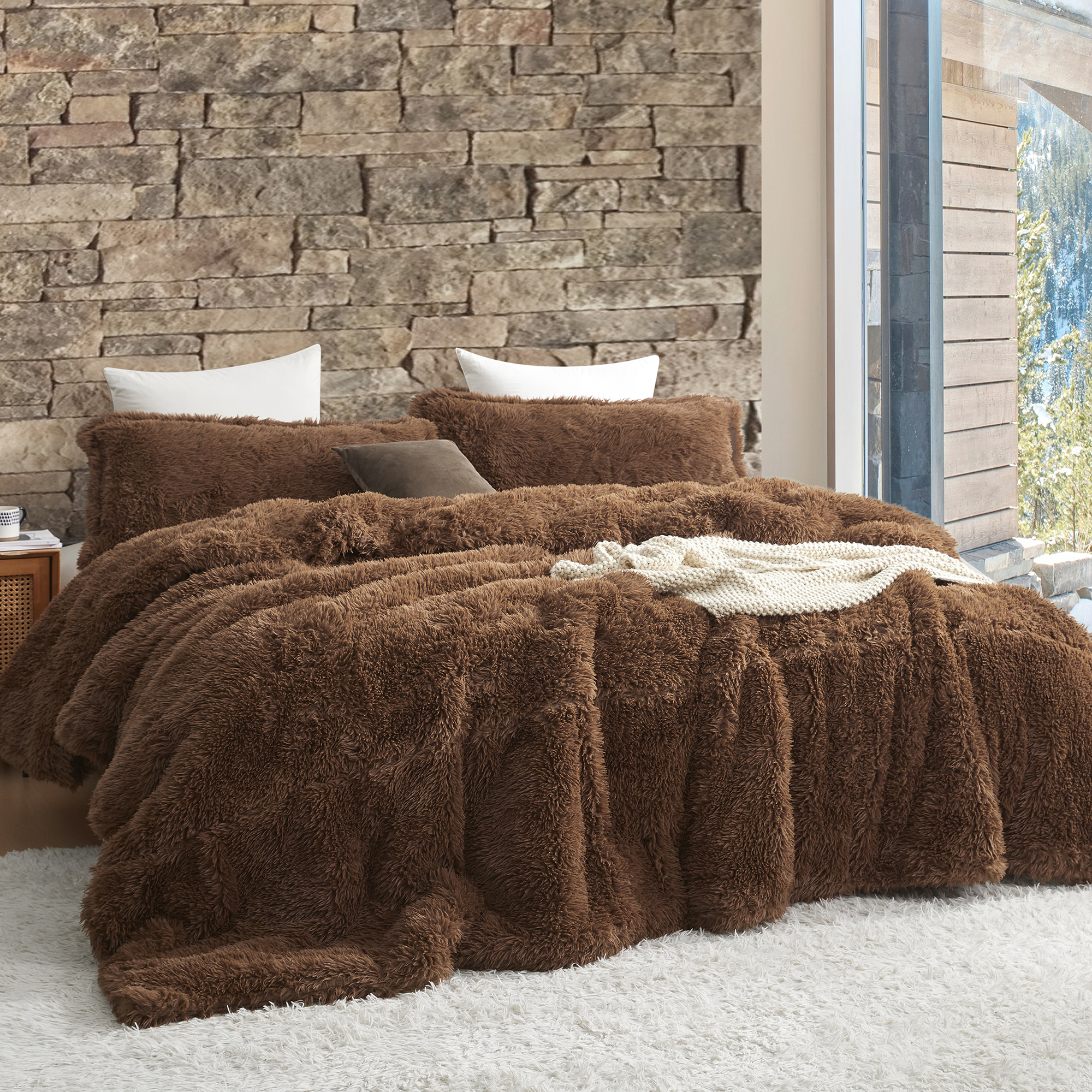 Tiger Lion - Coma Inducer® Oversized Queen Comforter - Light Fawn