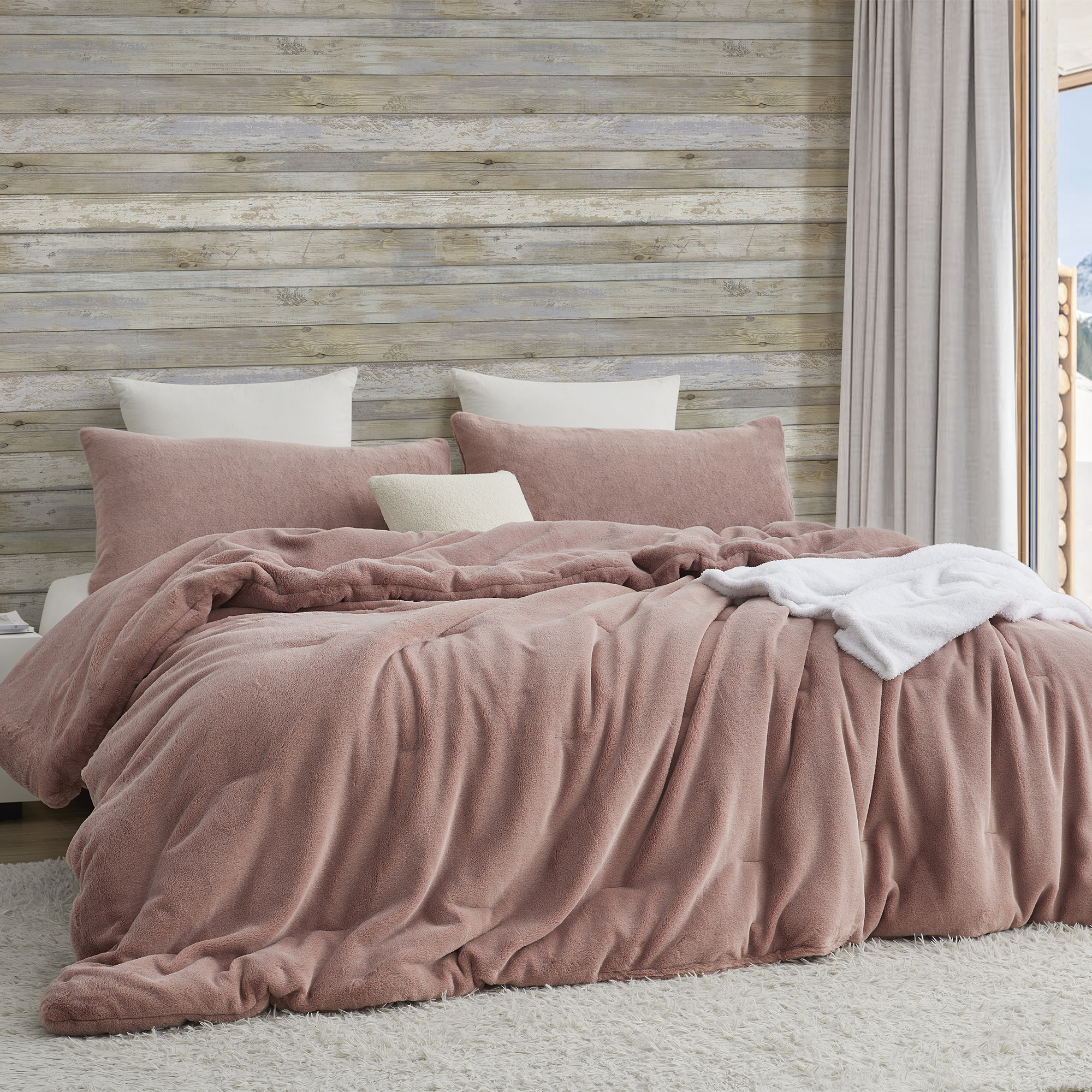 Buttercream Chunky Bunny - Coma Inducer® Oversized Queen Comforter - Canyon Clay