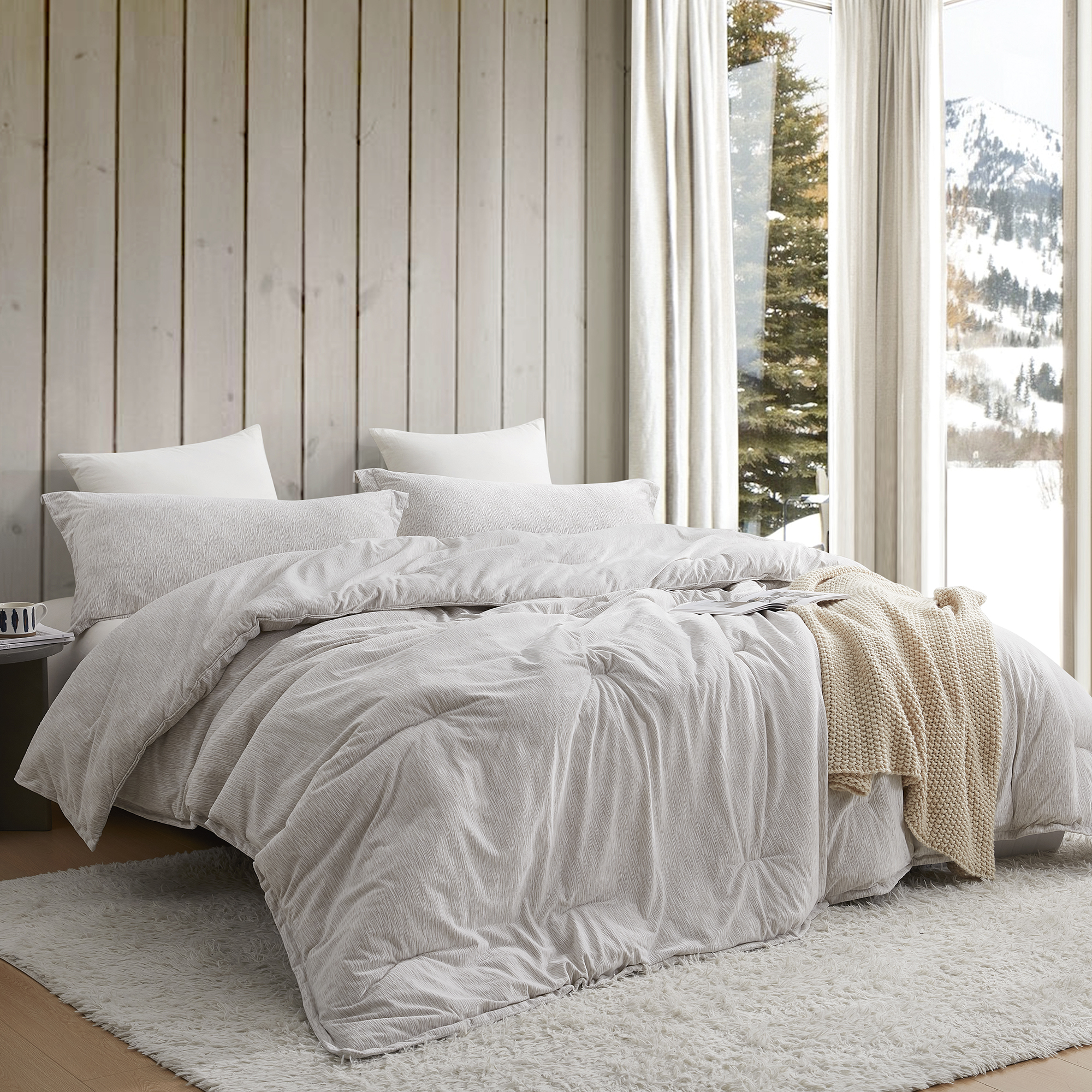 Daydreamer - Coma Inducer® Oversized Queen Comforter - Taupe Etch