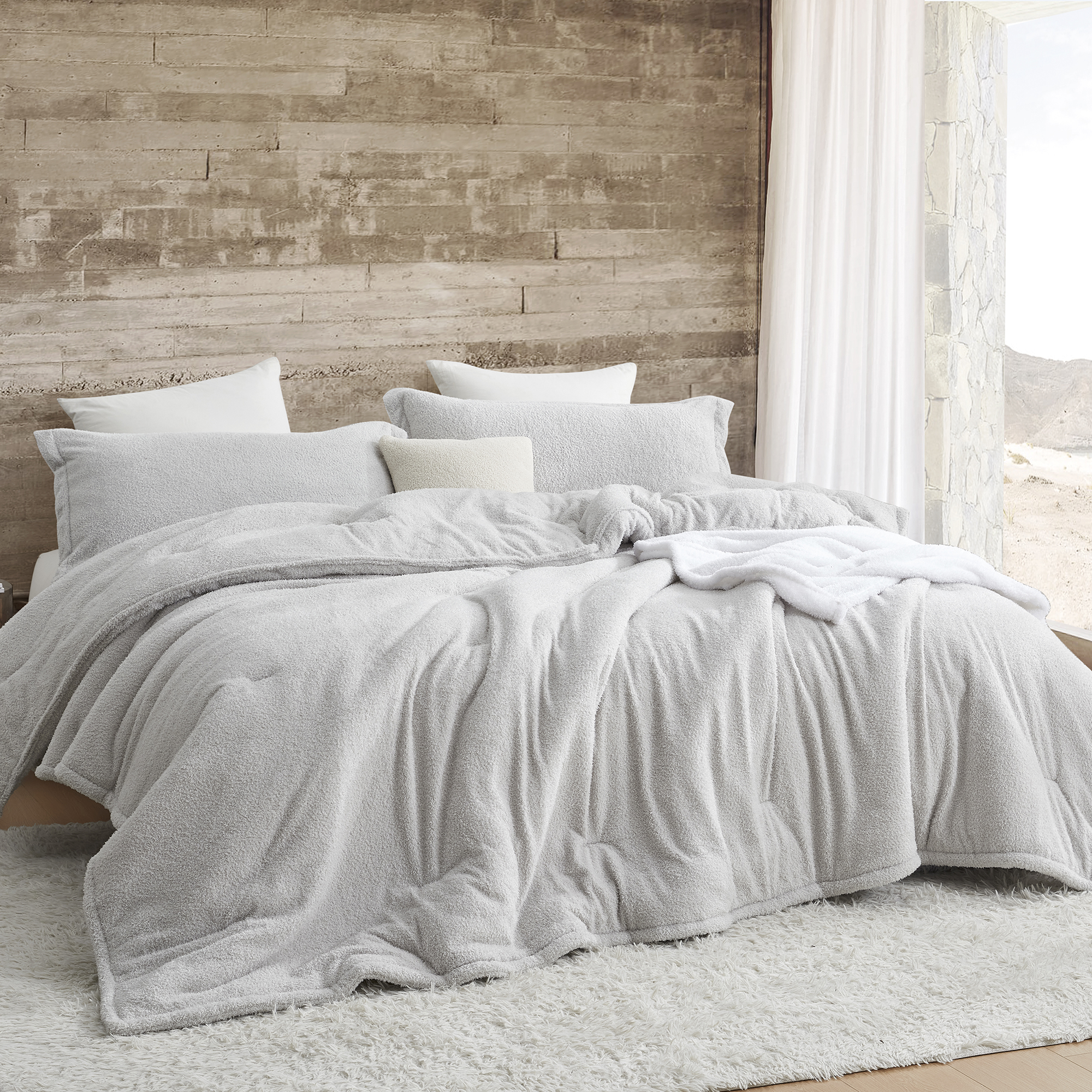 Cozy Moody - Coma Inducer® Oversized Twin Comforter - Light Gray