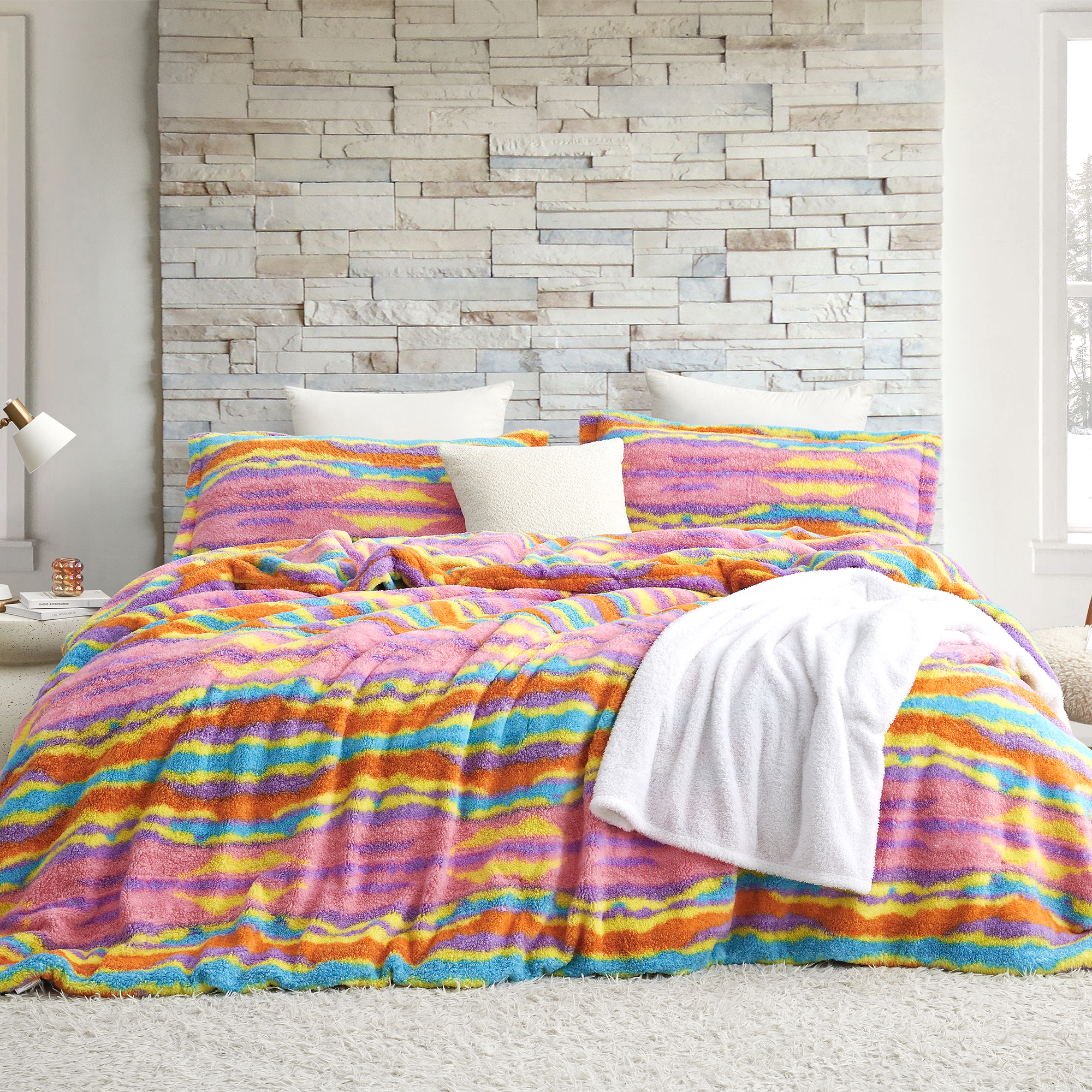 Cozy Rivers - Coma Inducer® Oversized Queen Comforter - Sherbet