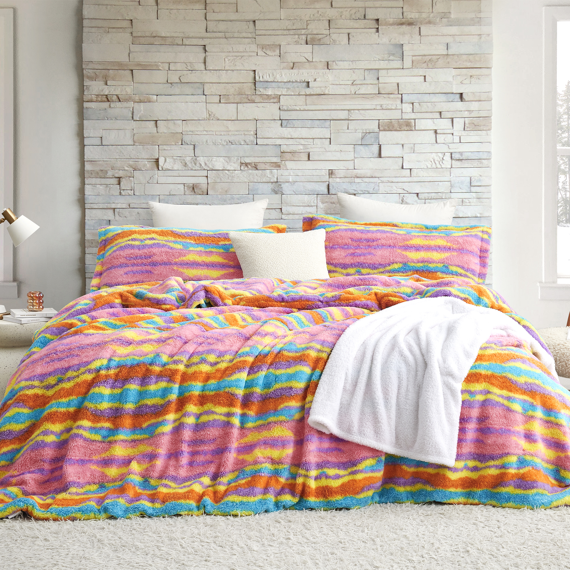 Cozy Rivers - Coma Inducer® Oversized King Comforter - Sherbet