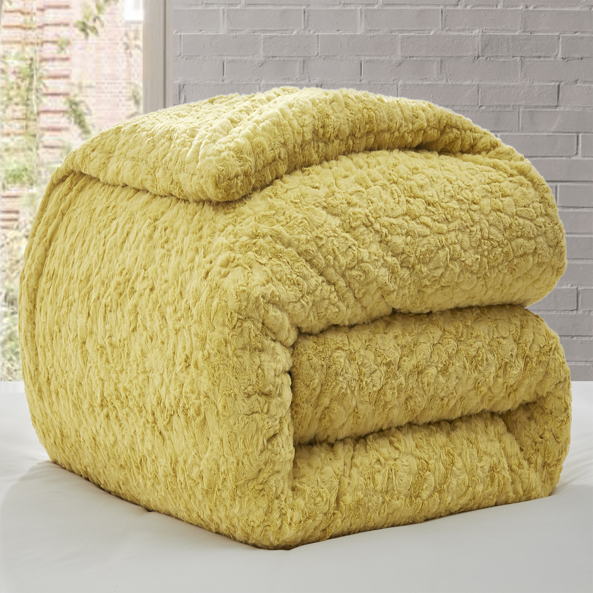 Obsessed - Coma Inducer® Oversized King Comforter - Turmeric Yellow