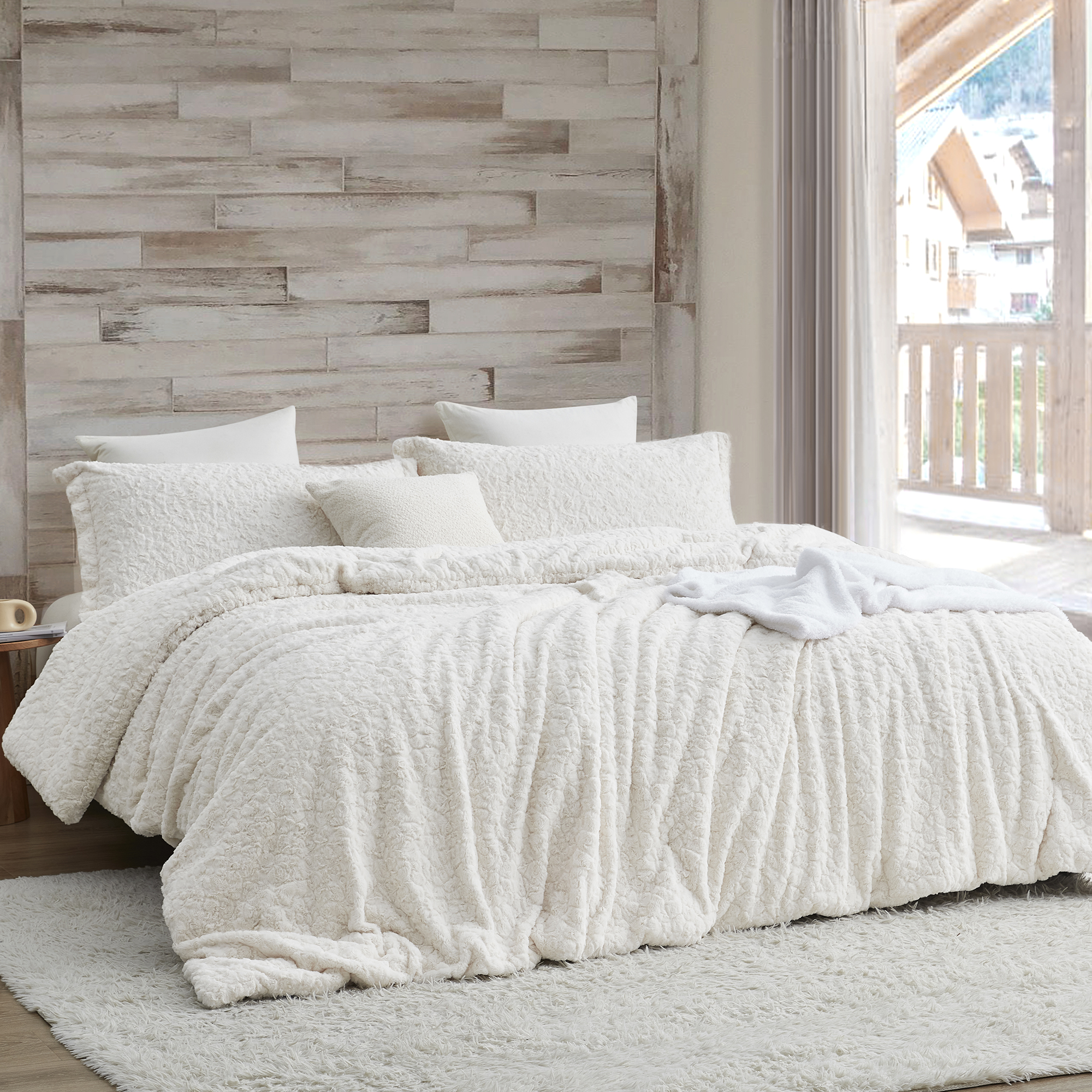 Obsessed - Coma Inducer® Oversized Queen Comforter - Creamy White