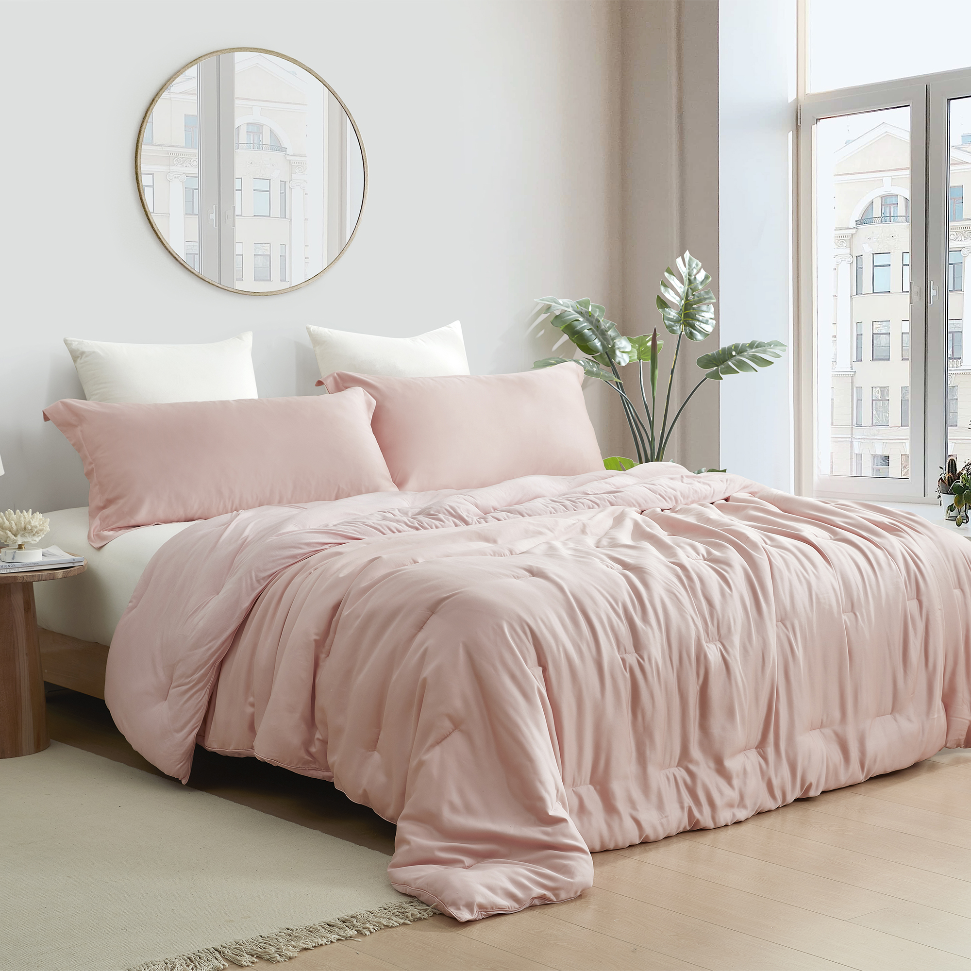 Cold Pandas Knitting - Coma Inducer® Oversized Queen Comforter - Rose Quartz