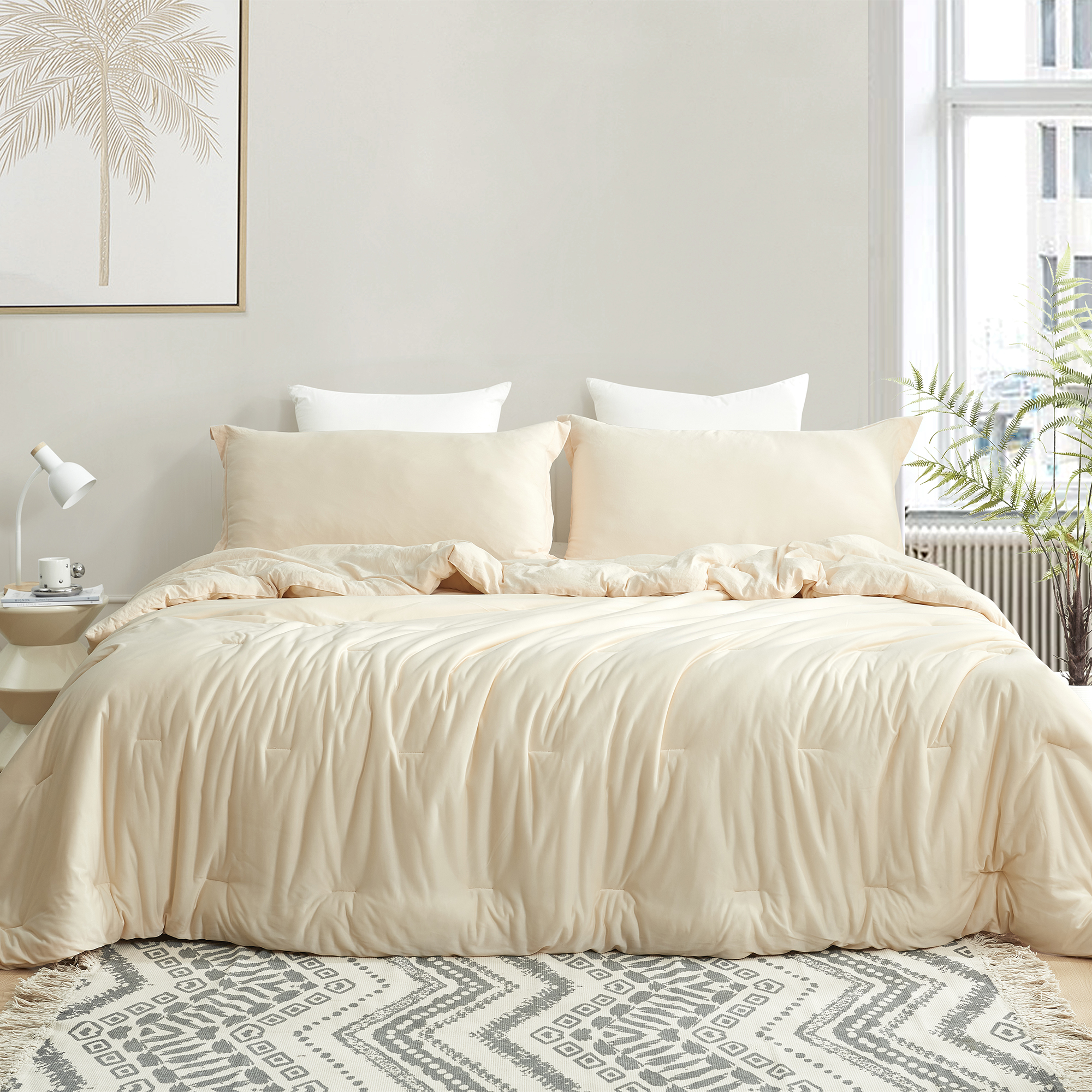 Calm Cool Collection - Coma Inducer® Oversized King Comforter - Linen Beige