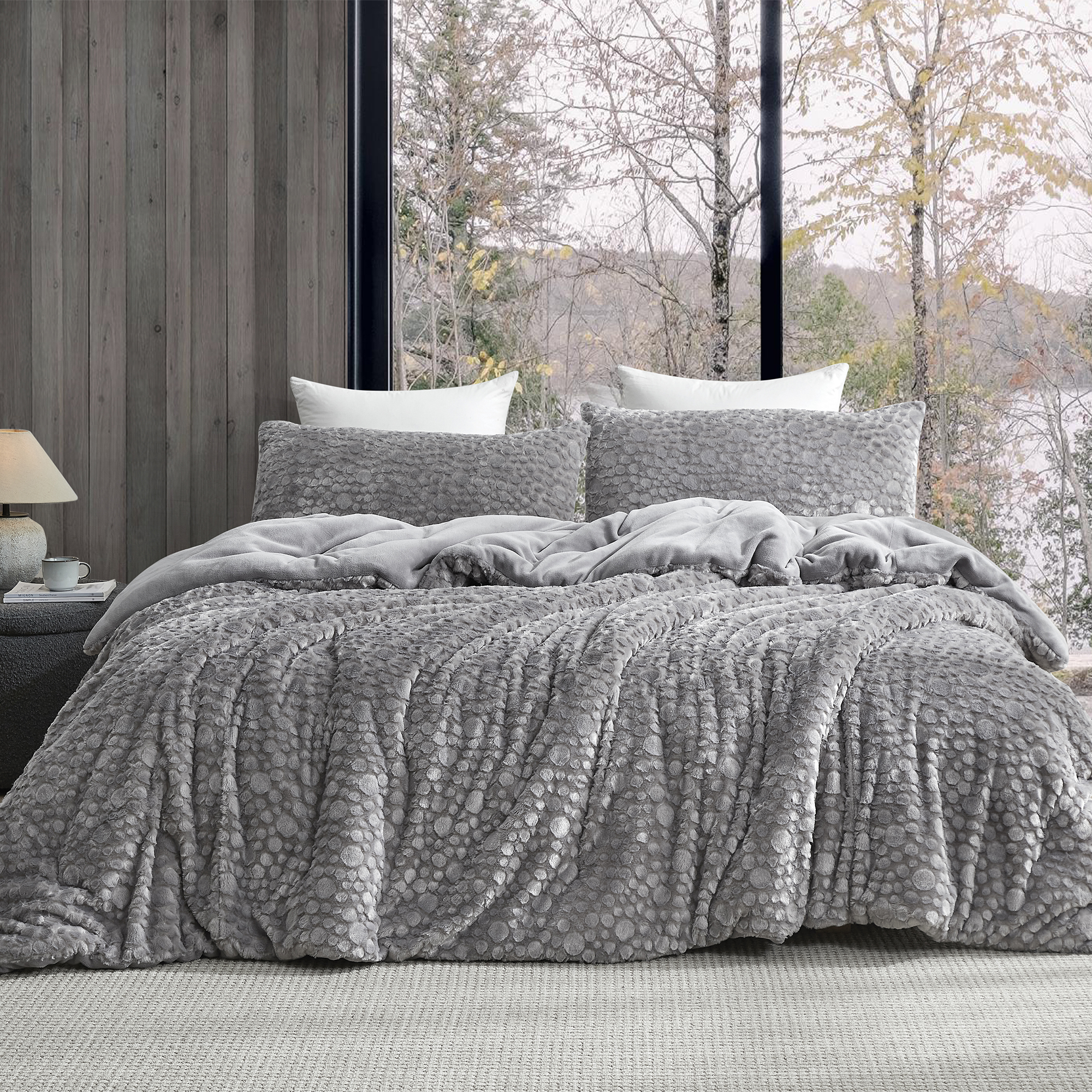 Tons of Texture - Coma Inducer® Oversized Queen Comforter - Space Gray